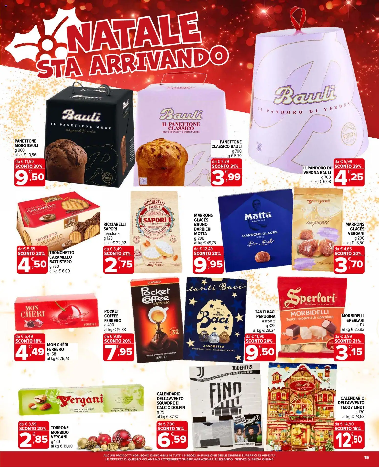 Volantino Iperal del 12.11.2025 | Pagina: 15 | Prodotti: Caffè, Mandorle, Pandoro, Panettone