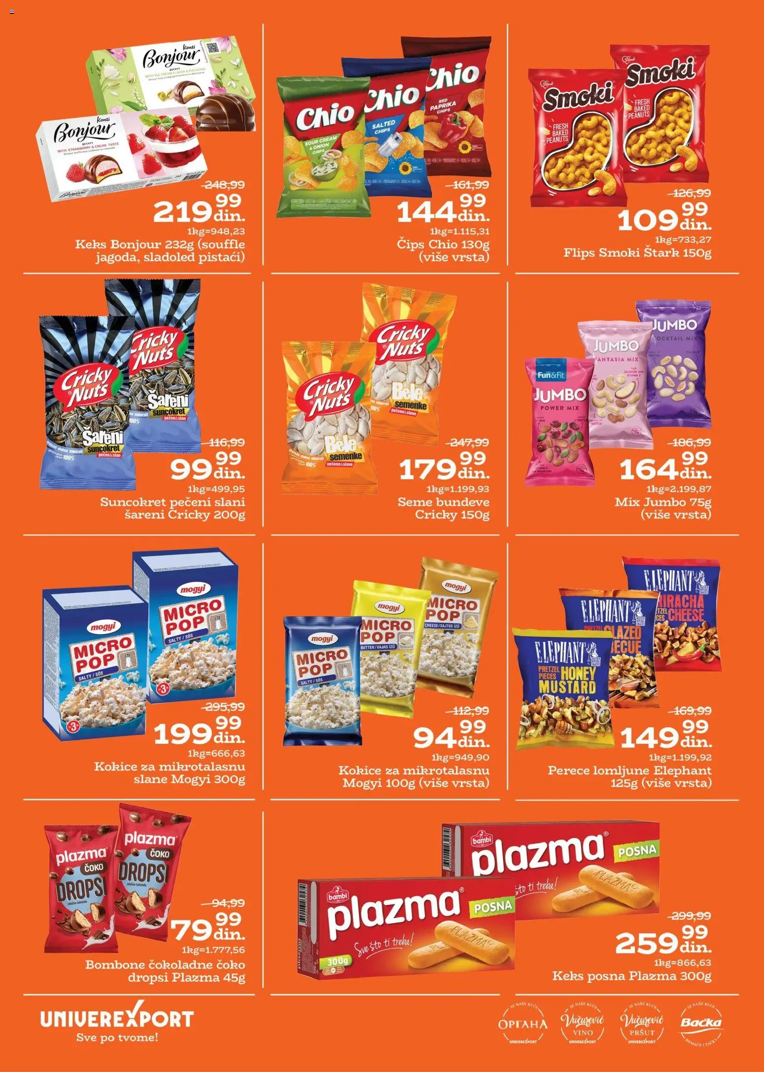 Univerexport katalog - važi od 24.11.2025 | Strana: 20 | Proizvode: Pršut, Paprika, Sos, Vino