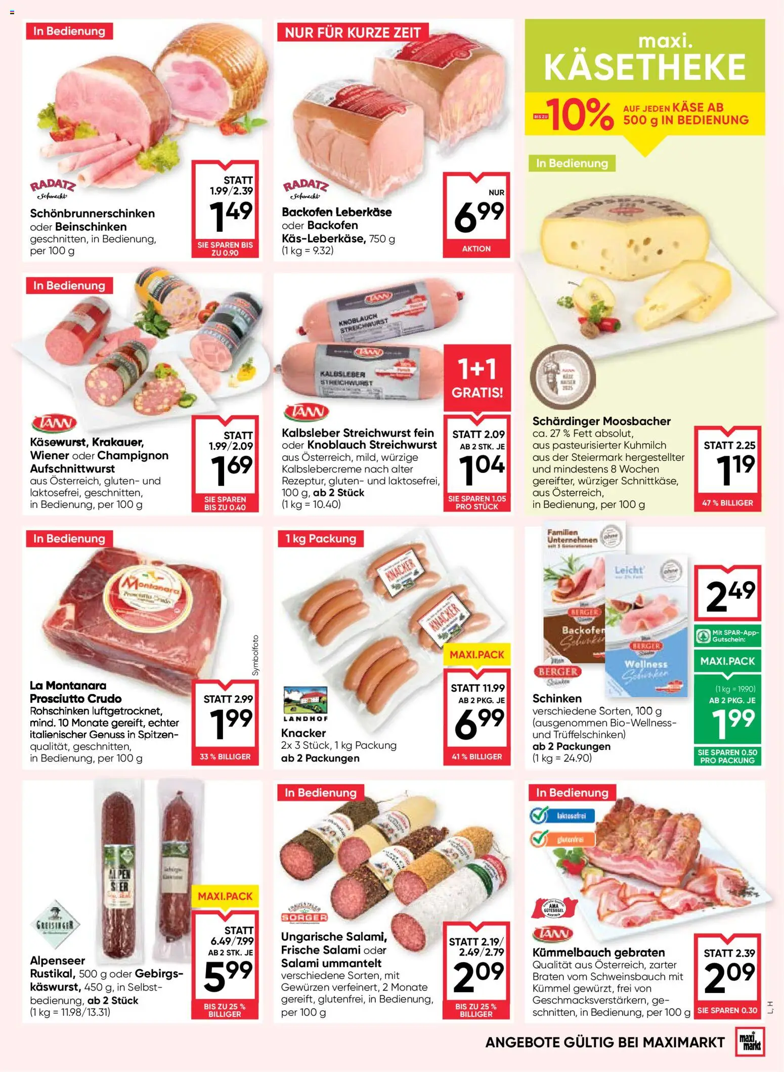 Maximarkt Flugblatt gültig ab 02.01.2026 | Seite: 9 | Produkte: Knoblauch, Käse, Salami, Schinken