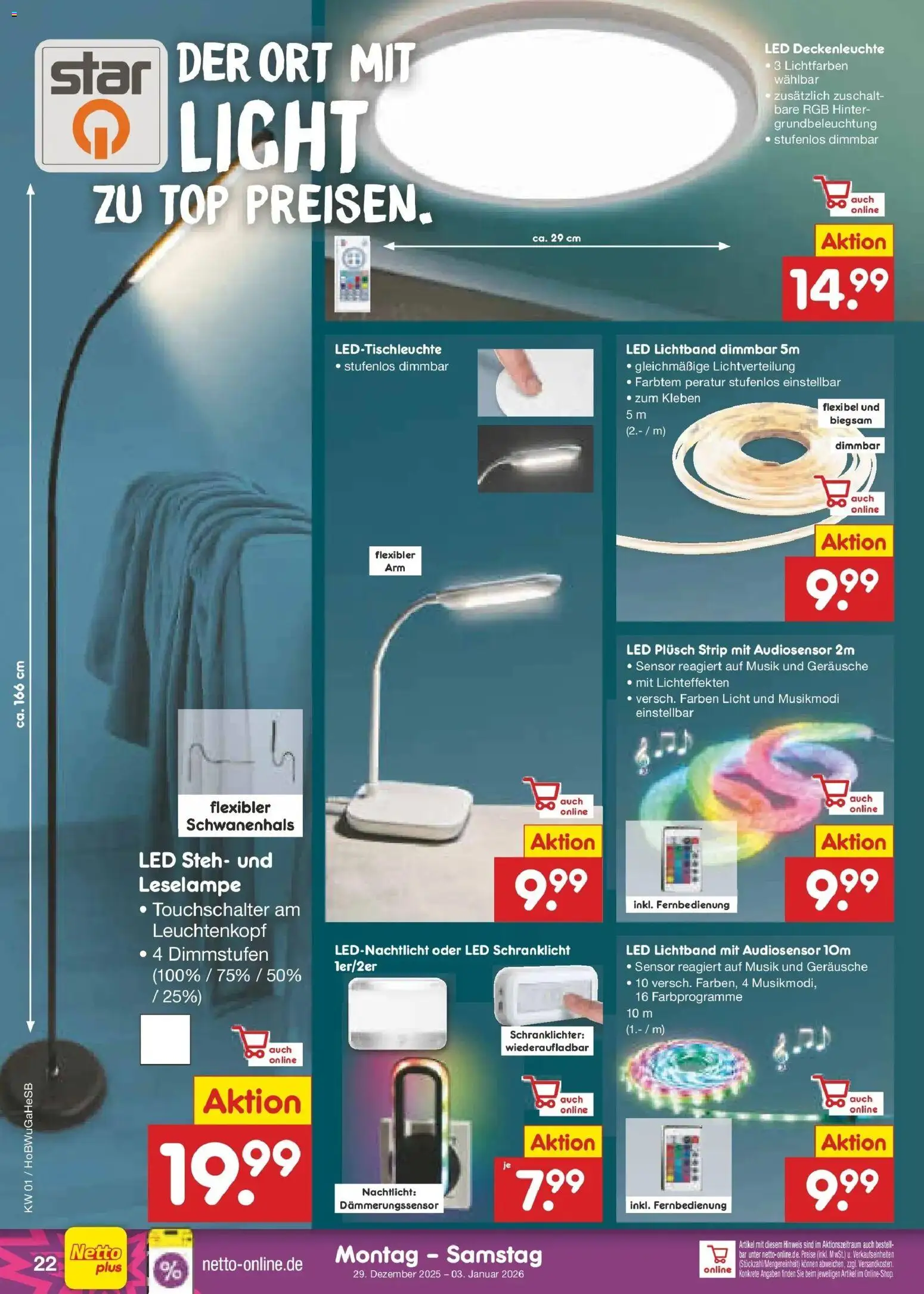 Netto Marken-Discount prospekt Stemwede-Dielingen	 – gültig ab 28.12.2025 | Seite: 32 | Produkte: Top, Nachtlicht