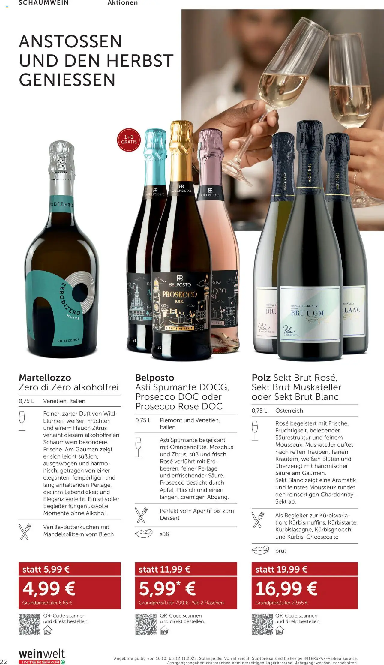 Interspar Wein Welt gültig ab 16.10.2025 | Seite: 22 | Produkte: Pfirsich, Duft