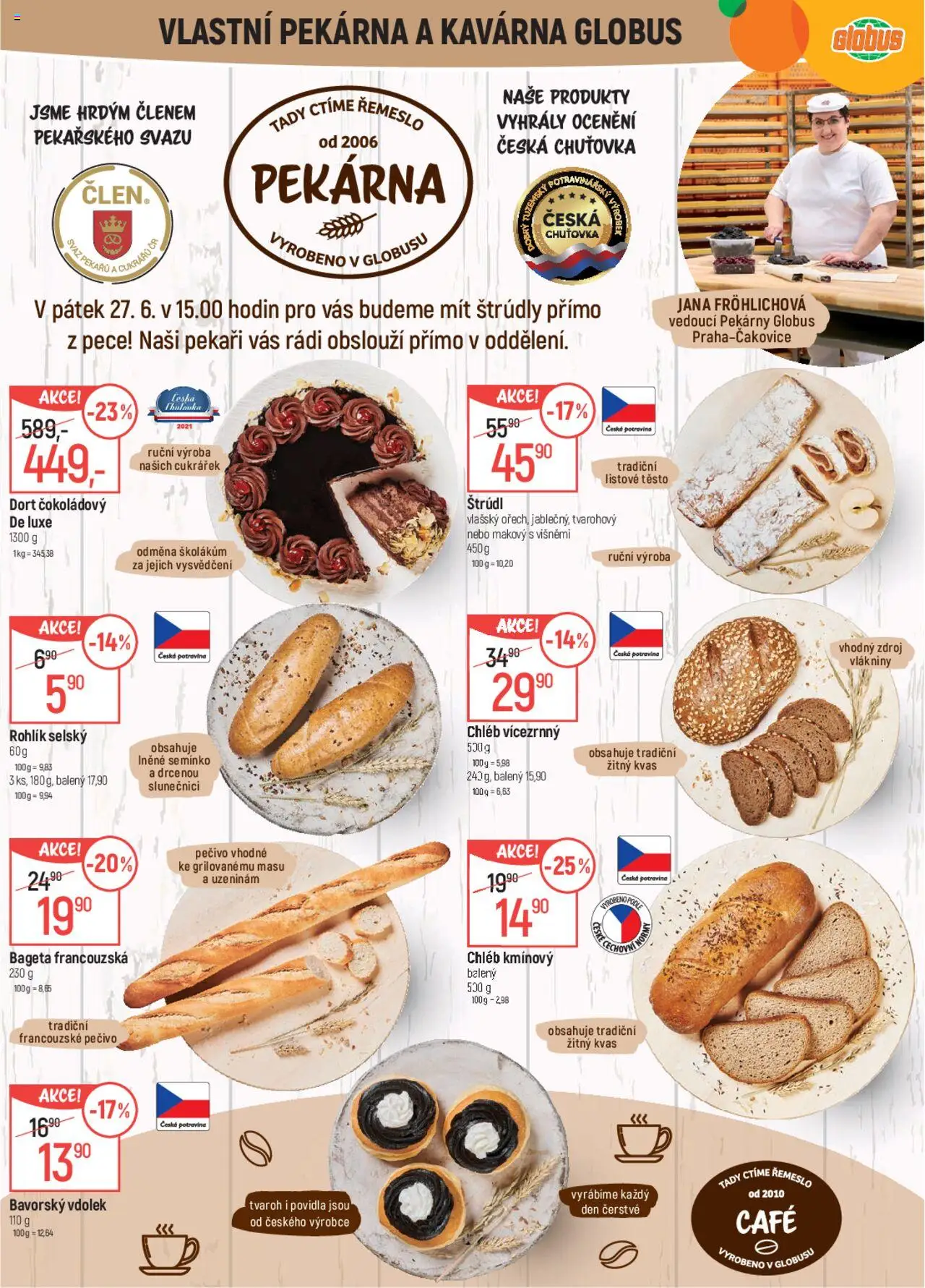 Globus leták od 25.06.2025 | Strana: 6 | Produkty: Globus, Povidla, Pekárna, Bageta