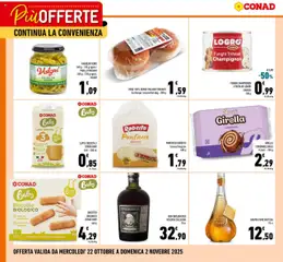 Anteprima del volantino Conad Più Offerte Campania catalogo valido a partire dal 22.10.2025
