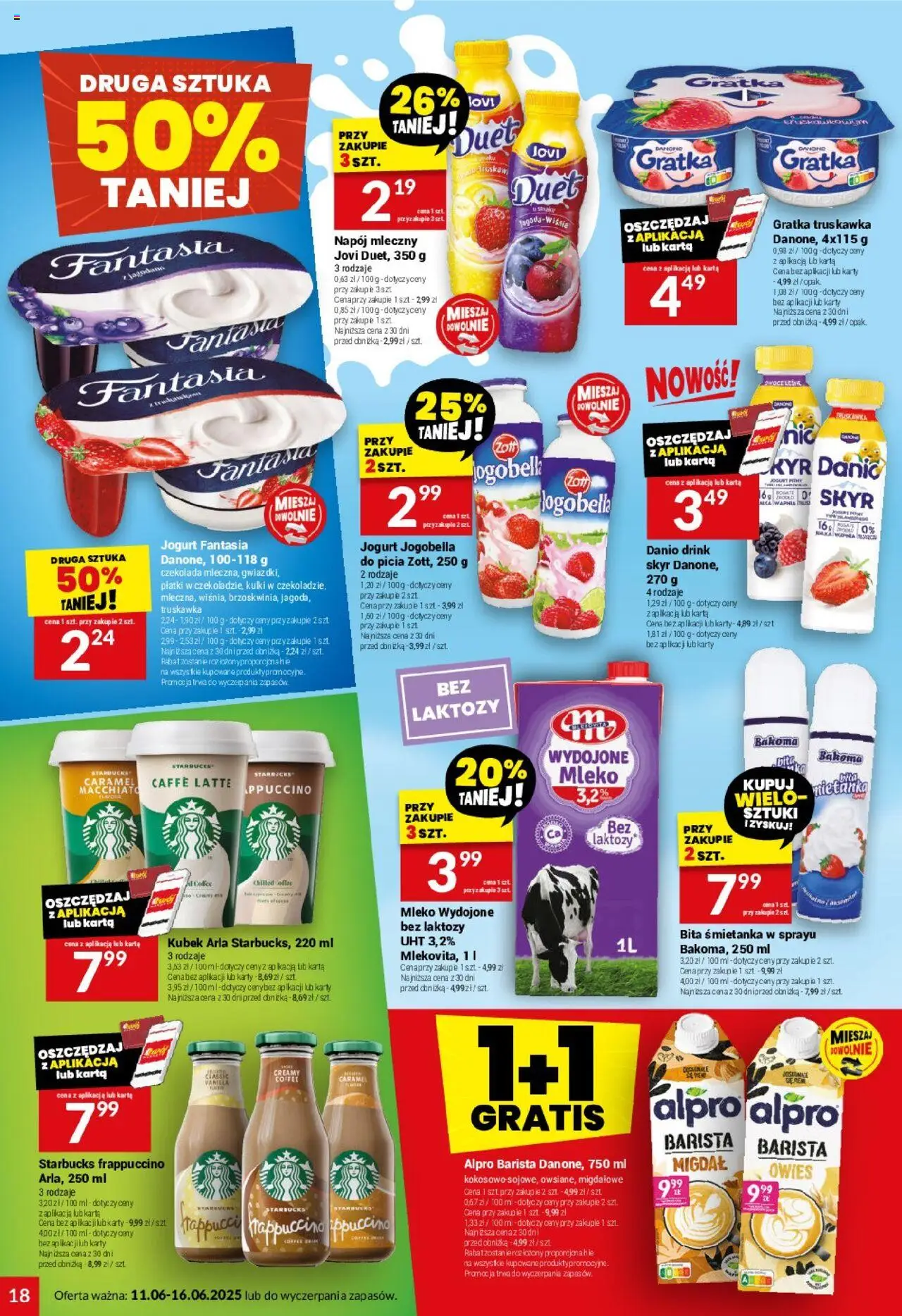 Twój Market Gazetka od 11.06.2025 | Strona: 18 | Produkty: Karta, Alpro, Jogurt, Skyr