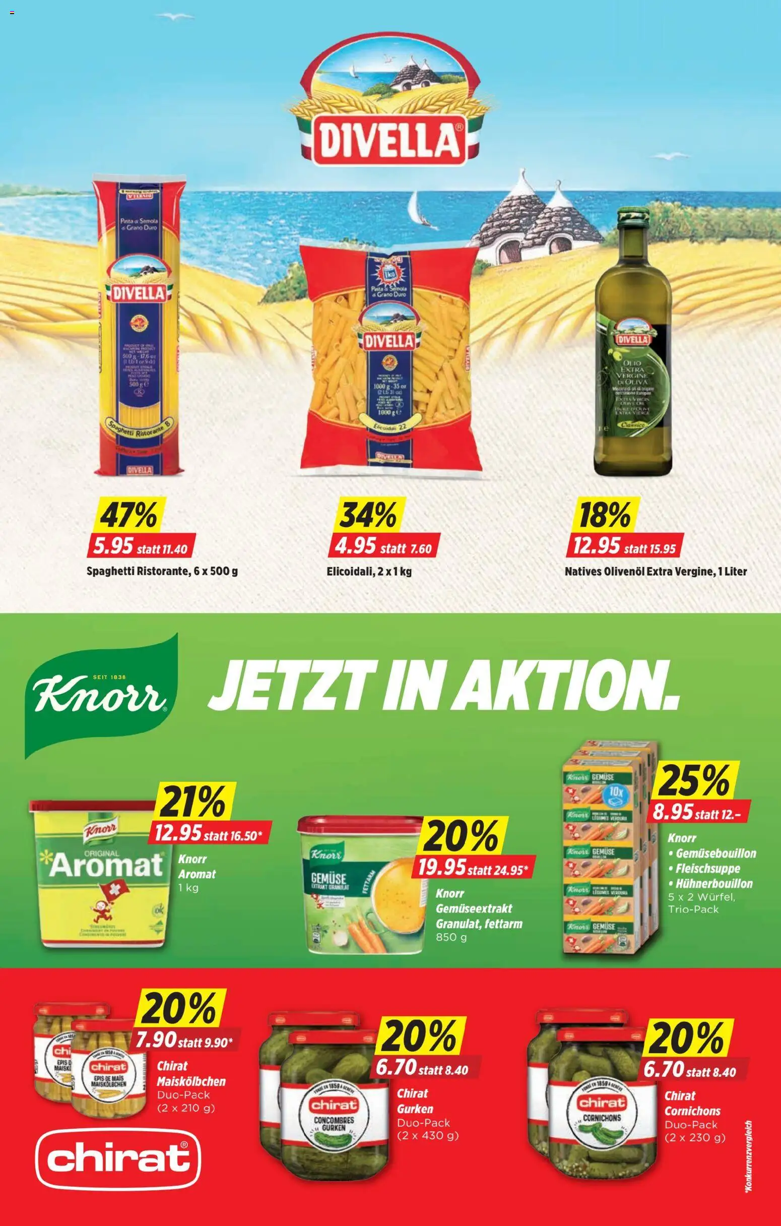 Denner Aktionen – gültig ab 09.12.2025 | Seite: 10 | Produkte: Gemüse, Pasta, Gurken