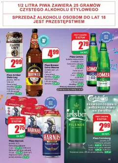 Pogląd oferty "Piwo Carlsberg, puszka, 0,5 l" - ważna od 27.12.2025 | Strona: 55 | Produkty: Harnaś, Piwo Carlsberg, Piwo, Piwo brewer