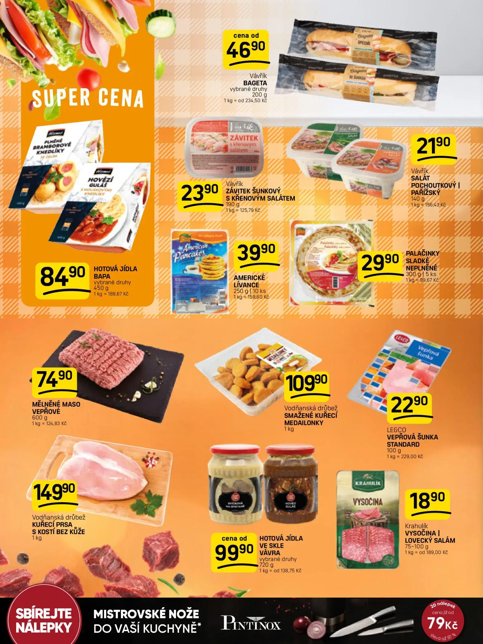 Flop leták od 08.04.2026 | Strana: 6 | Produkty: Nože, Nálepky, Palačinky, Lovecký salám