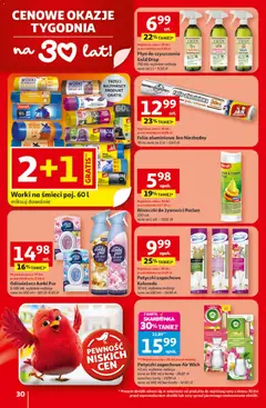 Pogląd oferty "Auchan Gazetka - 30 Lat Hipermarket" - ważna od 19.02.2026 | Strona: 30 | Produkty: Odświeżacz, Karta