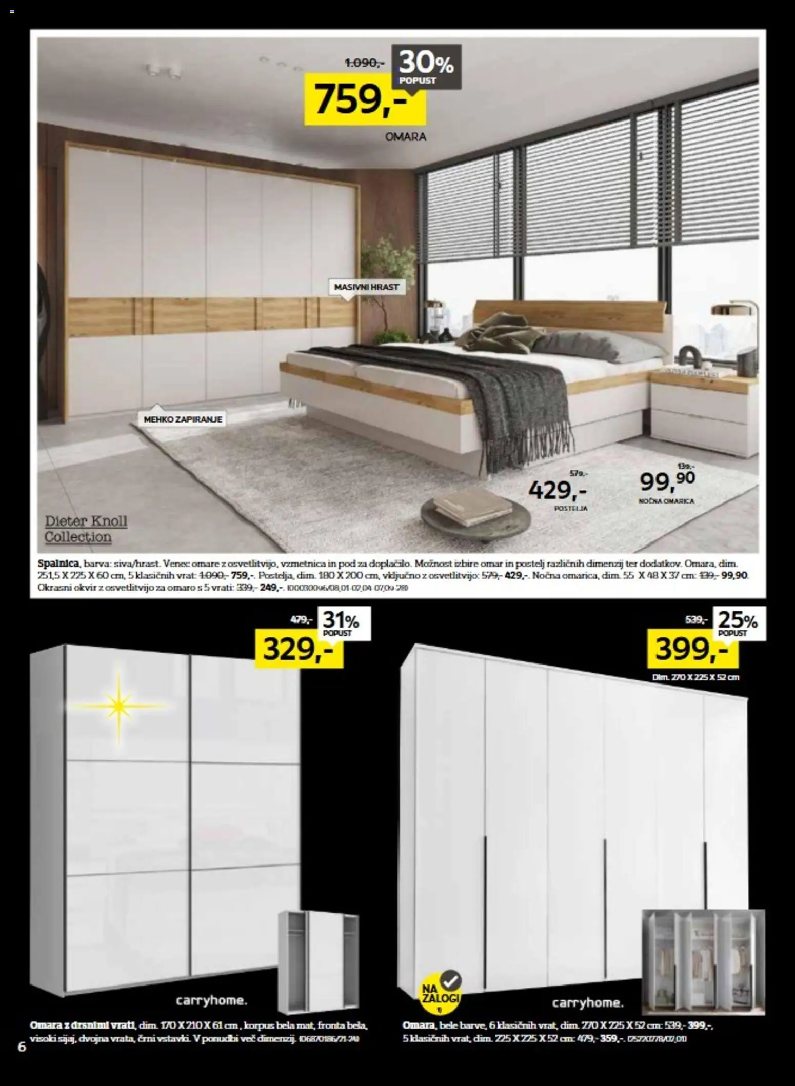 Novi XXXL Lesnina katalog ponudbe – veljaven od 04.11.2025 | Stran: 6 | Izdelki: Okvir, Vzmetnica, Omara, Barva