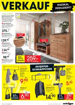 Zurbrüggen Inventurverkauf - gültig ab dem 04.08.2025 | Seite: 27 | Produkte: Spiegel, Tür, Garderobenschrank, Hakenleiste
