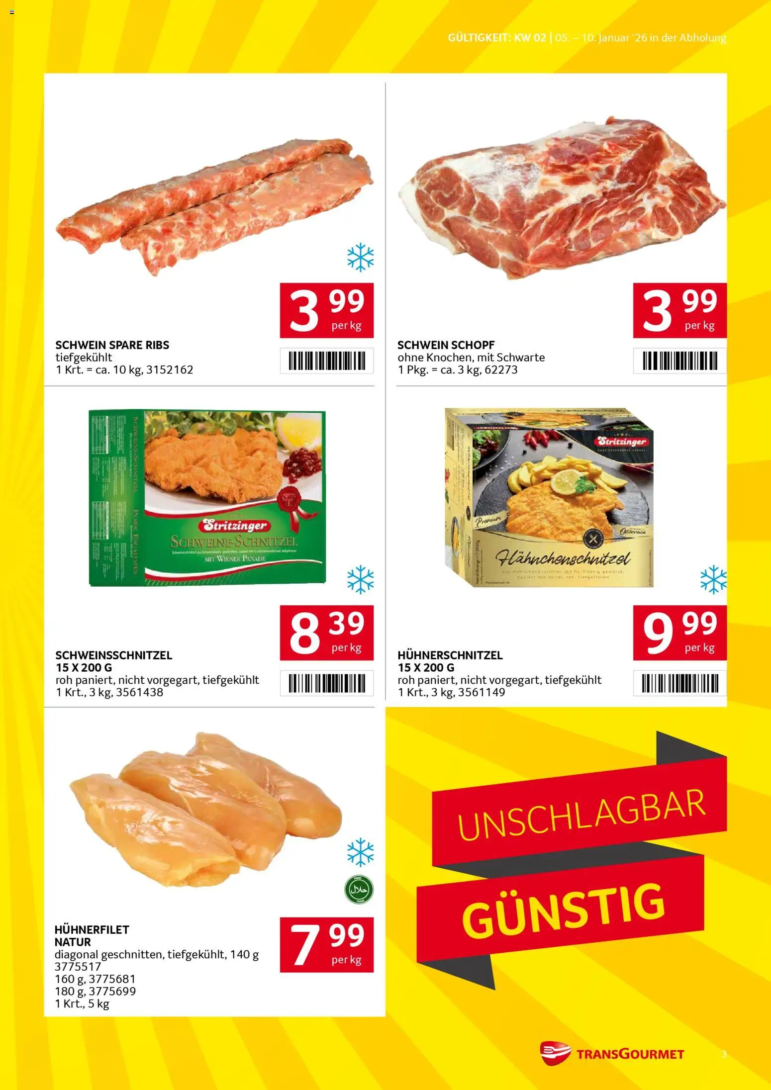 Transgourmet Flugblatt gültig ab 05.01.2026 | Seite: 3