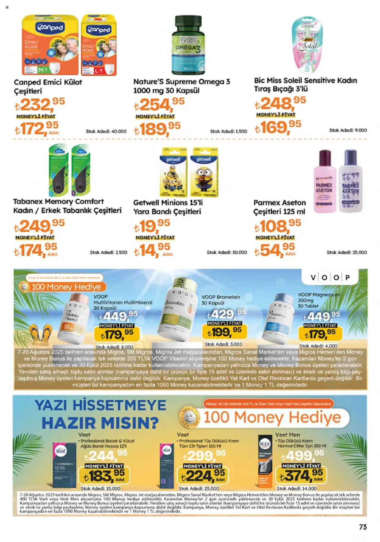 Migros Katalog - 5M Migroskop Dijital - 07.08.2025 tarihinden itibaren geçerlidir | Sayfa: 73 | Ürünler: Krem, Tüy dökücü krem, Külot, Tablet