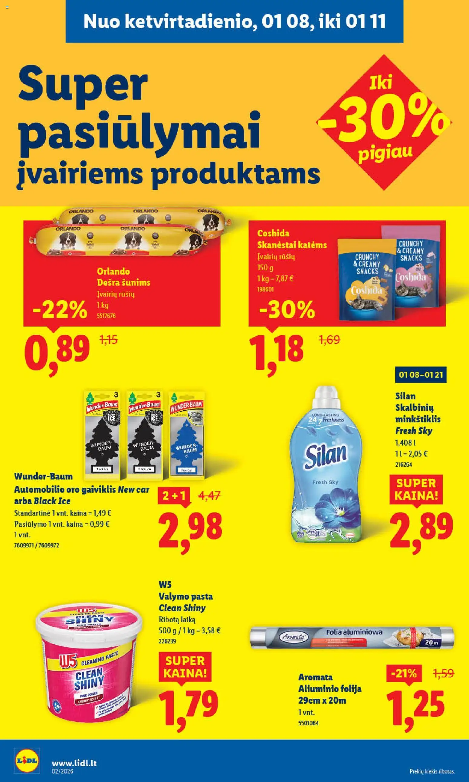 LIDL akcijos nuo 05.01.2026 | Puslapis: 32 | Prekių: Folija, Dešra
