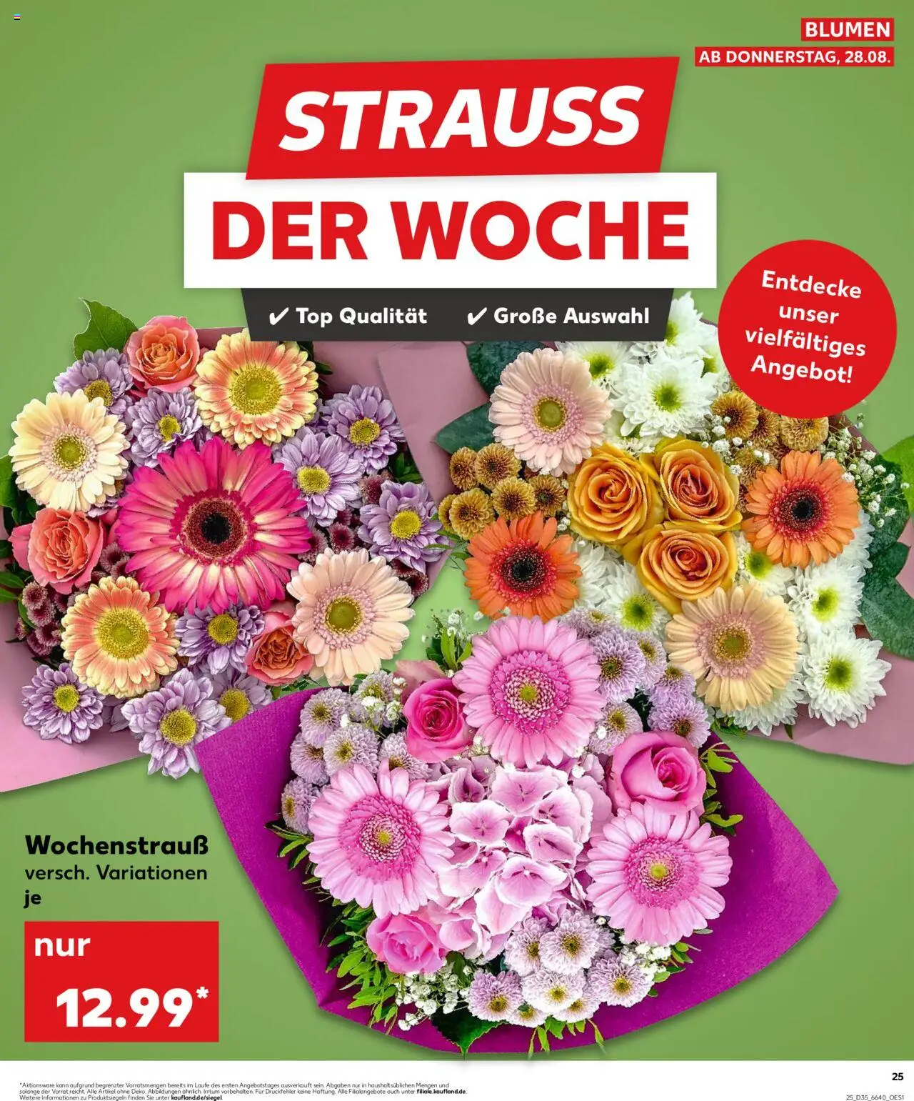 Kaufland Prospekt 	 - gültig ab dem 28.08.2025 | Seite: 25 | Produkte: Top, Blumen