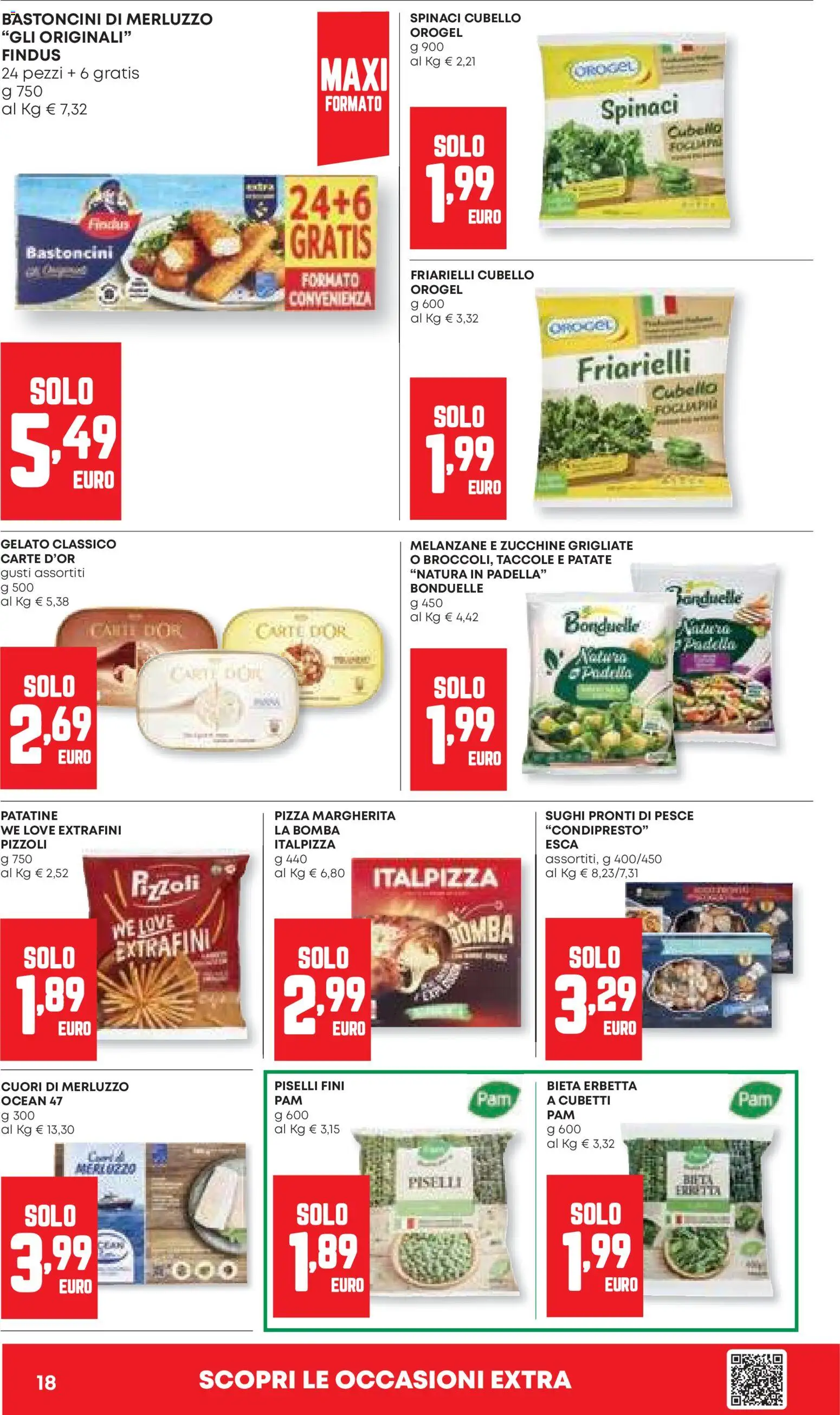 Volantino Panorama del 26.03.2026 | Pagina: 18 | Prodotti: Patate, Spinaci, Friarielli, Zucchine