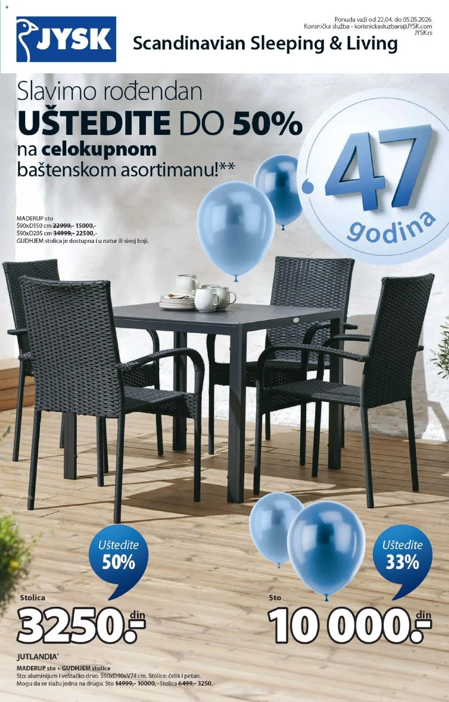 Jysk katalog - važi od 22.04.2026 | Strana: 1