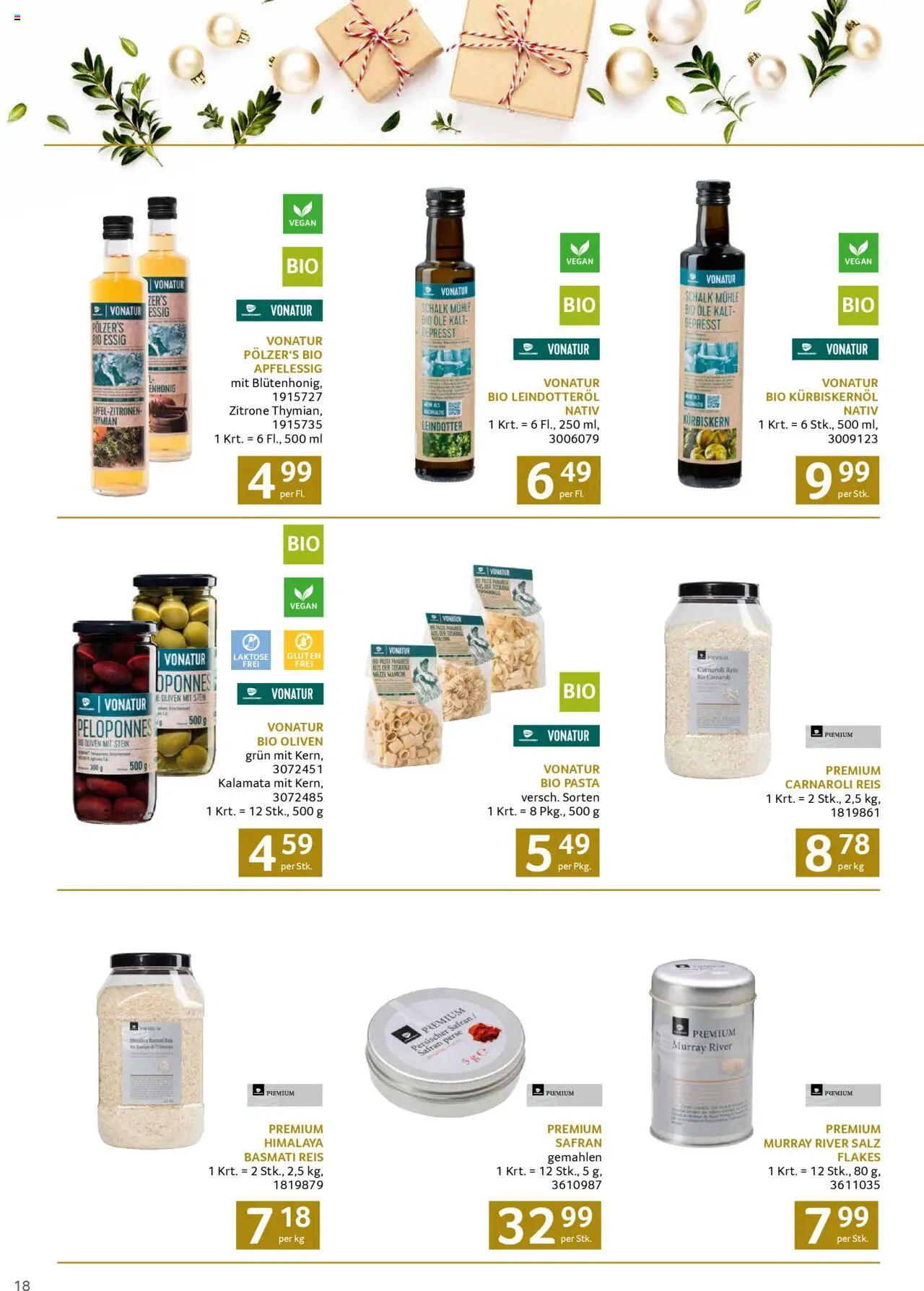 Transgourmet Weihnachtskatalog 2025 gültig ab 13.10.2025 | Seite: 18 | Produkte: Pasta, Szeder, Mühle, Reis