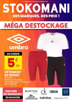 Stokomani - Prévisualisation de Stokomani - Catalogue méga destockage valide à partir de 15.09.2025