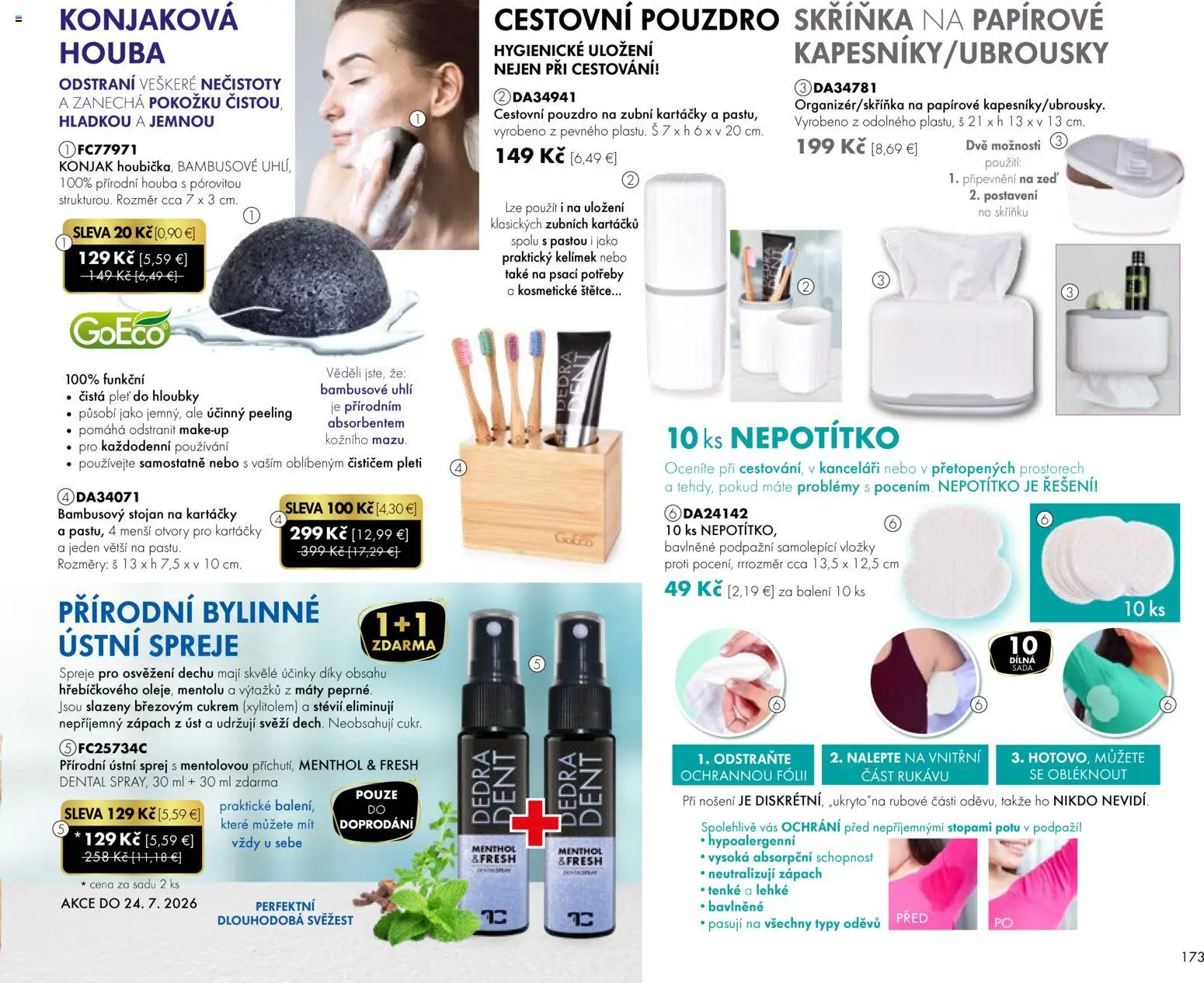 Nové Dedra akcie – leták je platný od 24.04.2026 | Strana: 73 | Produkty: Skrinka, Peeling