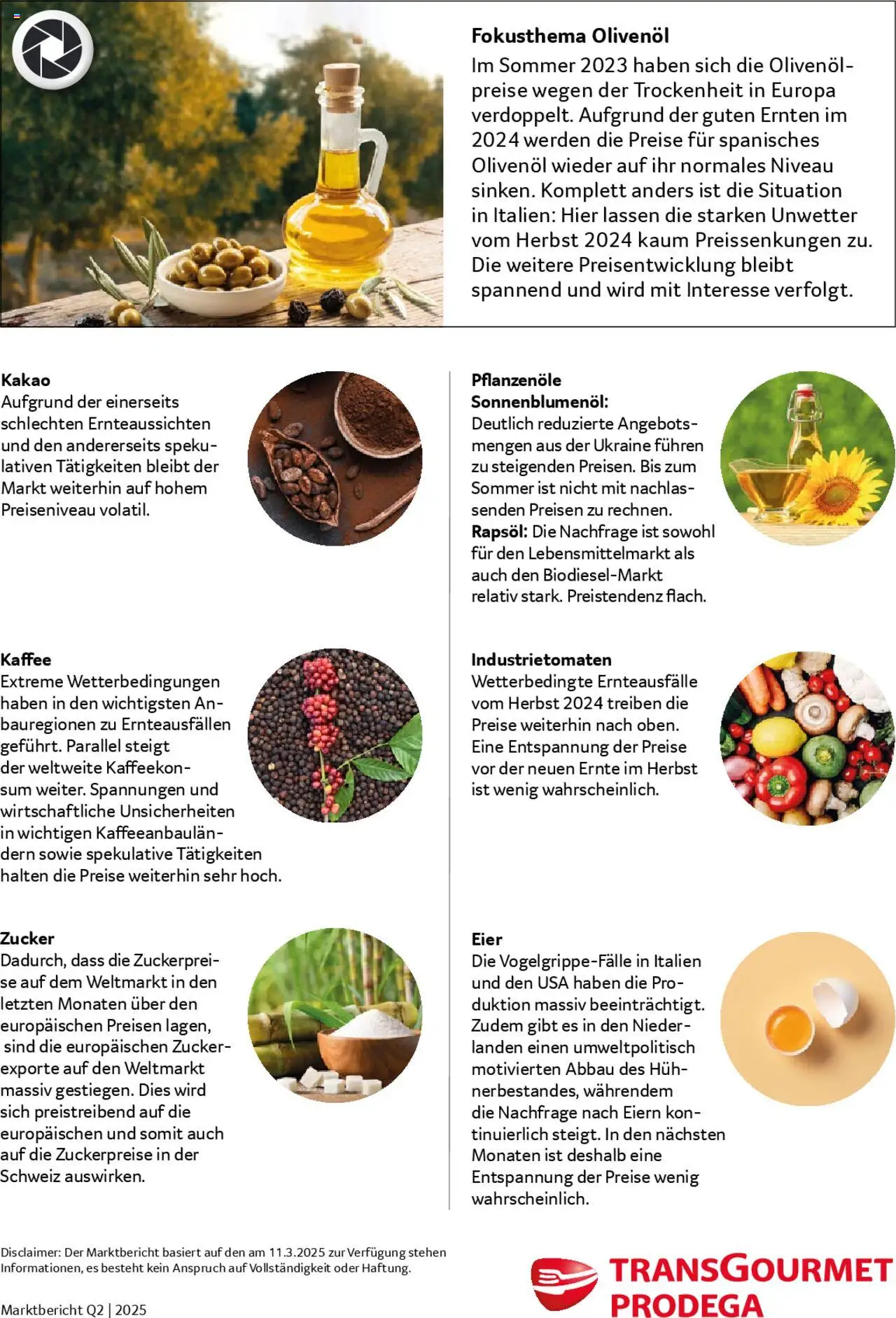 Prodega Aktionen Marktbericht Q2 ab 31.03.2025 | Seite: 2 | Produkte: Rapsöl, Eier, Kaffee, Zucker