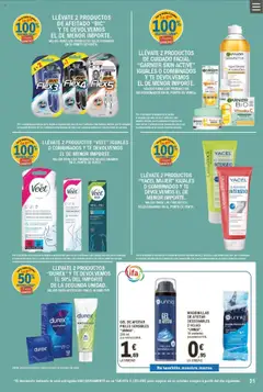 E.Leclerc folleto │ válido desde el 16.07.2025 | Página: 31 | Productos: Agua micelar, Gel de afeitar, Crema, Bandas de cera