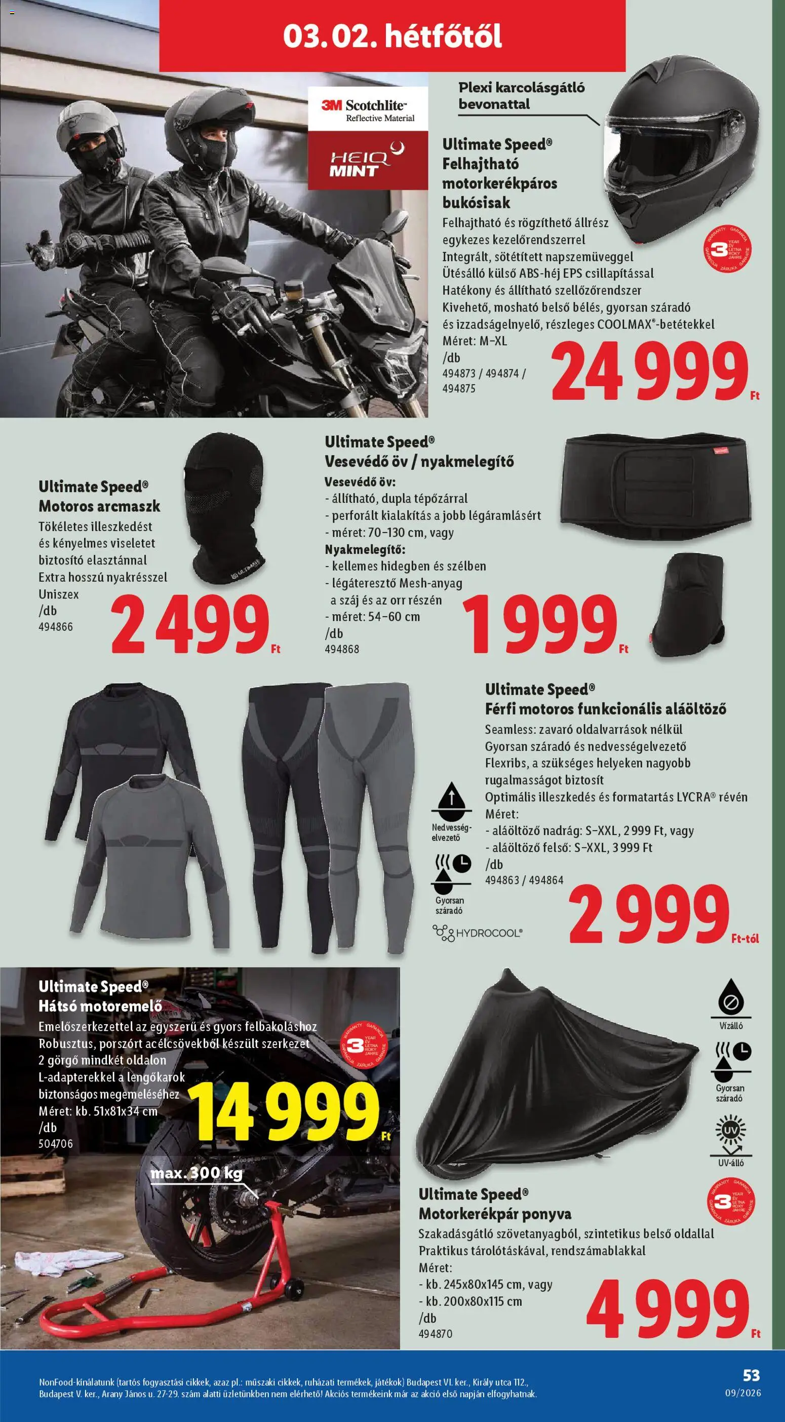 Lidl akciós ujság - amely érvényes a következő dátumtól: 26.02.2026 | Oldal: 53 | Termékek: Öv, Játékok, Nadrág
