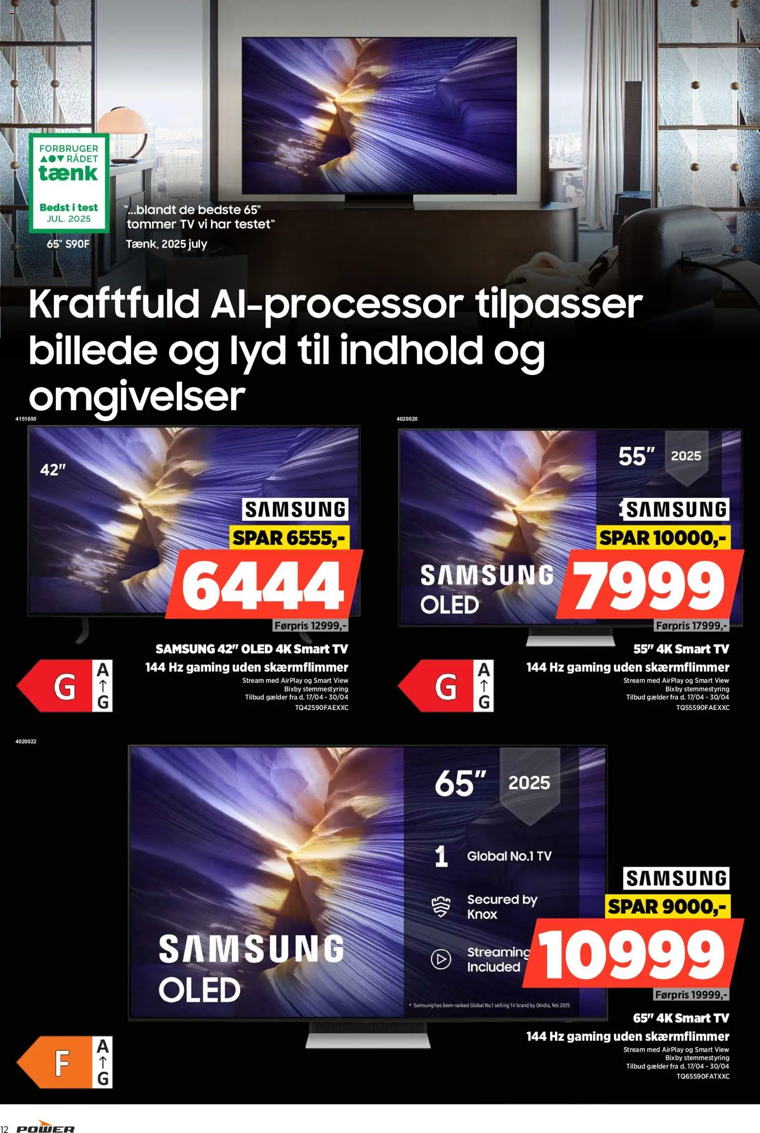 Power tilbudsavis – gyldig fra 24.04.2026 | Side: 12 | Produkter: Smart TV, TV, Lyd