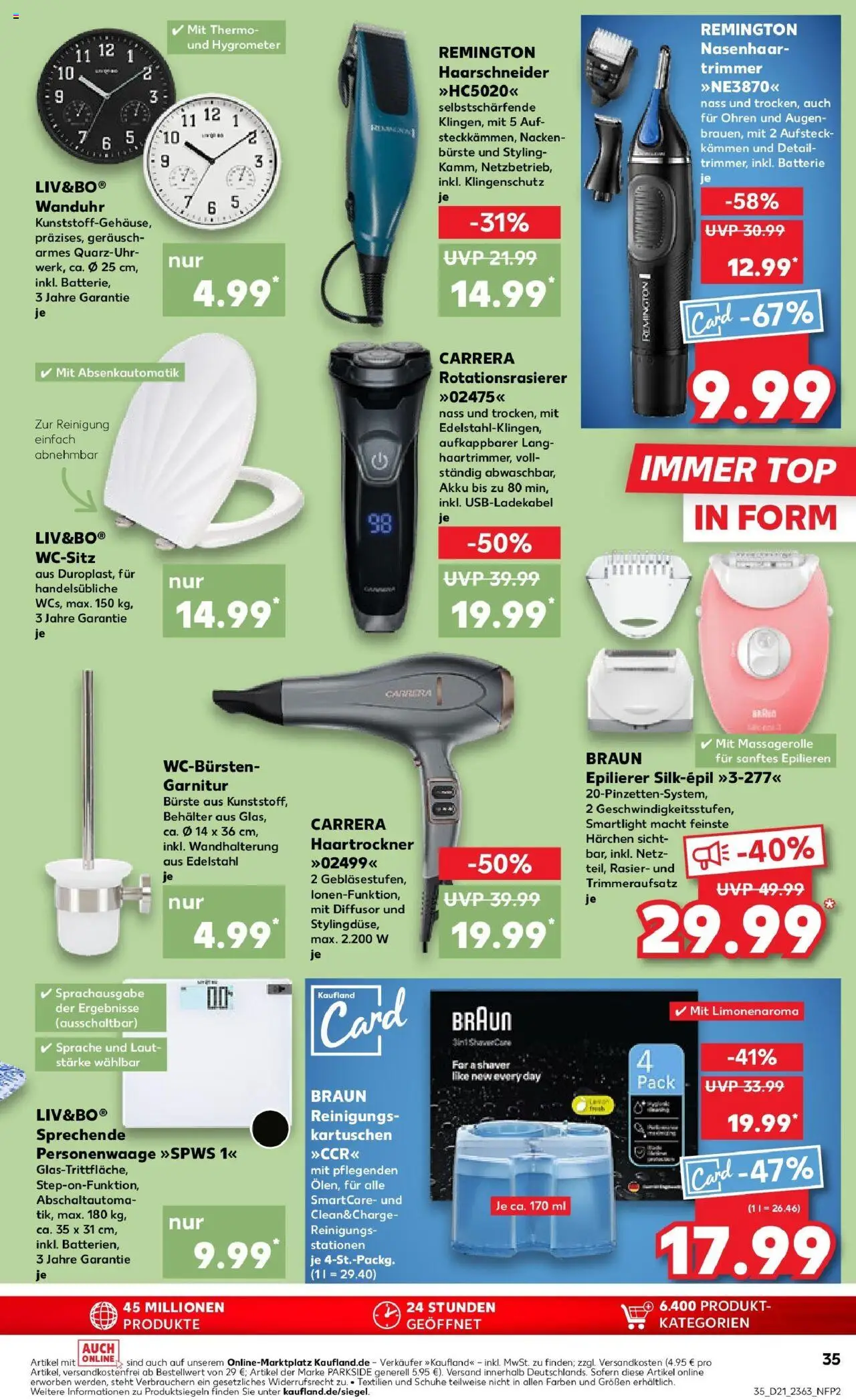 Kaufland prospekt Bad Kreuznach	 - gültig ab dem 22.05.2025 | Seite: 35 | Produkte: Top, Epilierer, Haartrockner, Bürste