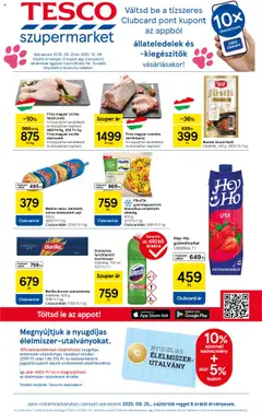 Tesco Szupermarket - Akciós újság  - amely érvényes a következő dátumtól: 25.09.2025