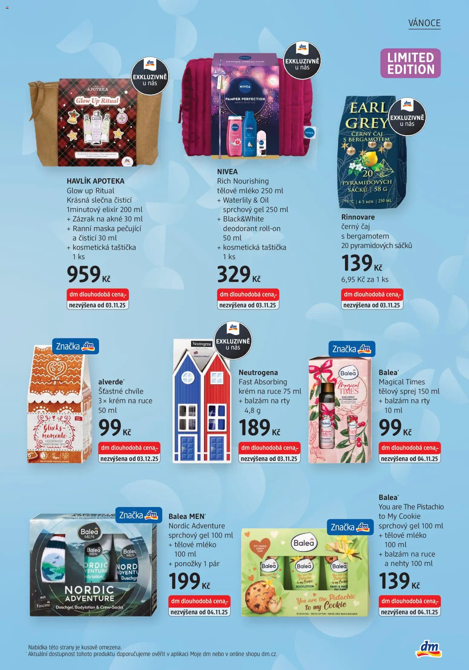 dm drogerie leták od 06.12.2025 | Strana: 5 | Produkty: Sprchový gel, Čaj, Kosmetická taštička, Nehty