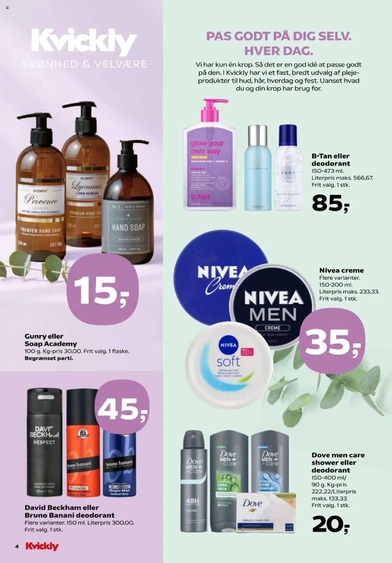 Kvickly tilbudsavis – gyldig fra 10.10.2025 | Side: 40 | Produkter: Creme, Deodorant