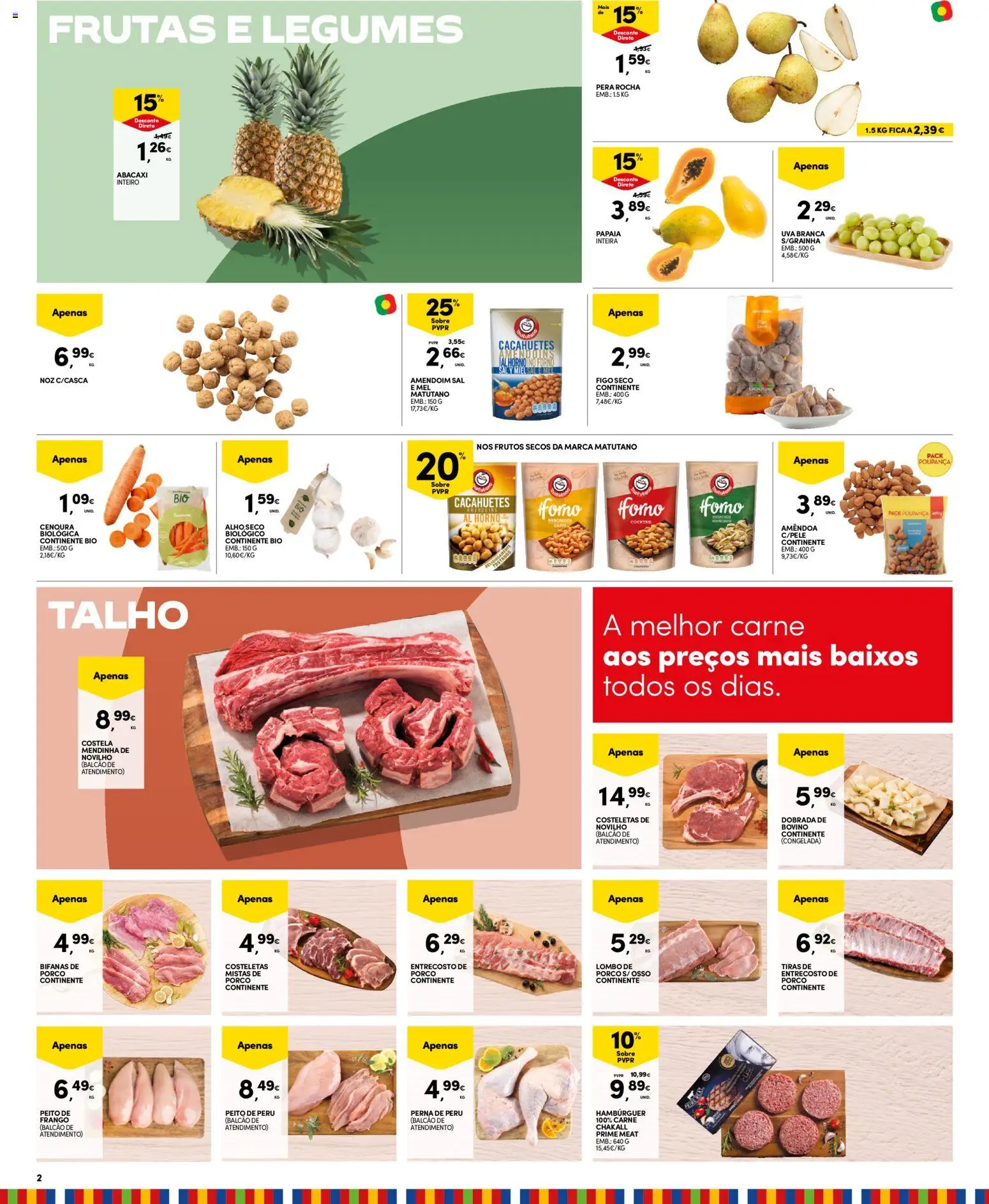 Continente - Madeira │ válido de 02.12.2025 | Página: 2 | Produtos: Hambúrguer, Sal, Lombo, Mel