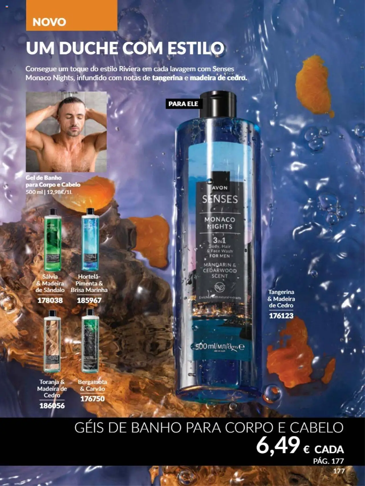 Catálogo Avon Campanha 6 │ válido de 01.06.2025 | Página: 177 | Produtos: Pimenta, Hortelã, Gel de banho, Banho