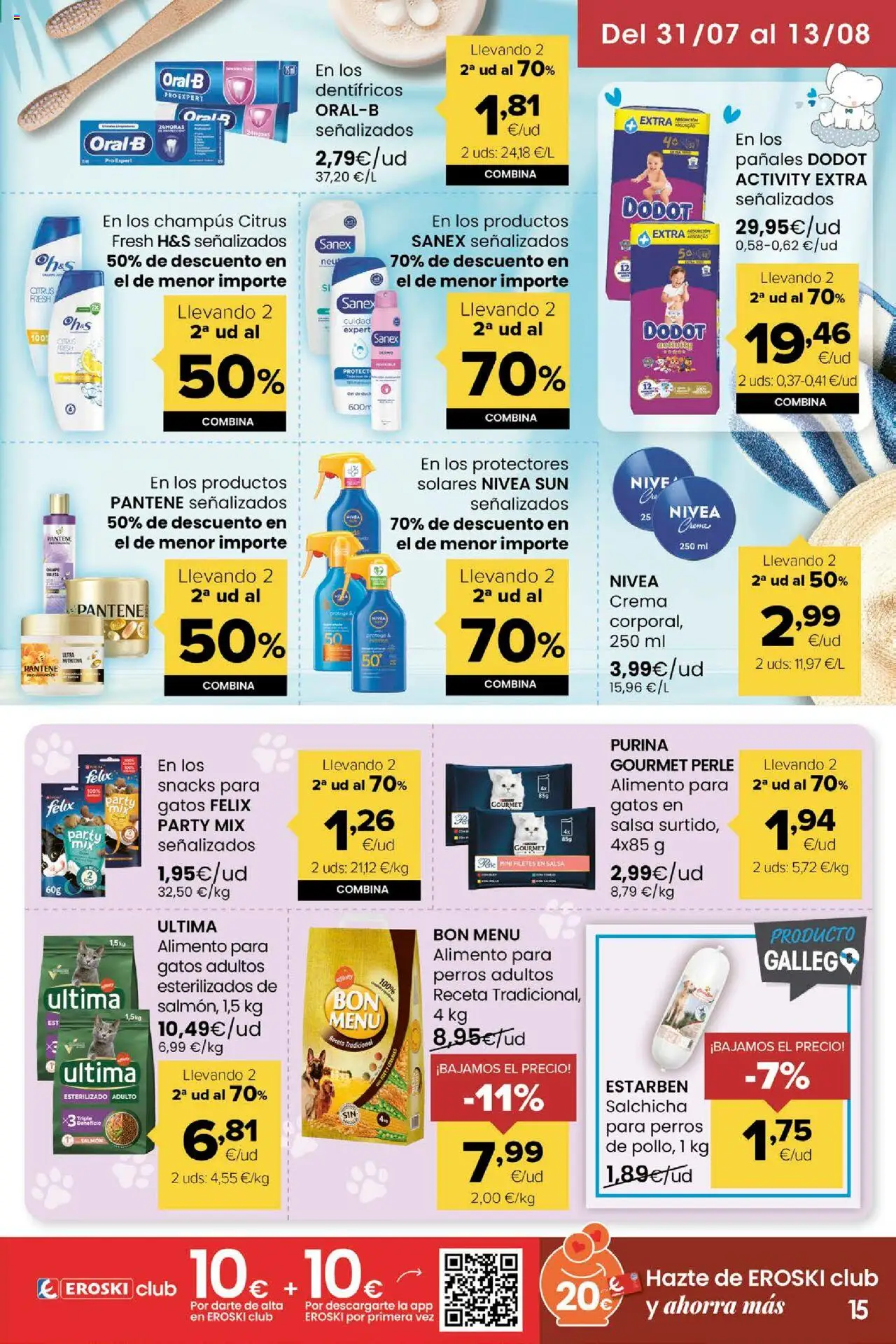 Eroski - Miramos por ti │ válido desde el 31.07.2025 | Página: 15 | Productos: Cereales, Crema