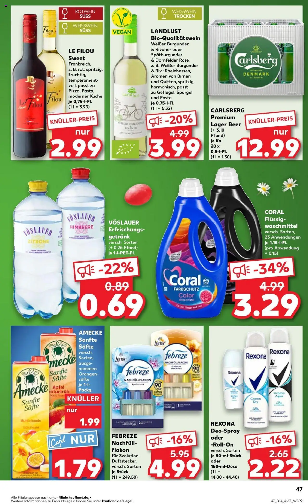 Kaufland - Dreieich-Sprendlingen, Robert-Bosch-Straße 15 - gültig ab dem 03.04.2025 | Seite: 47 | Produkte: Lenor, Äpfel, Waschmittel, Himbeere