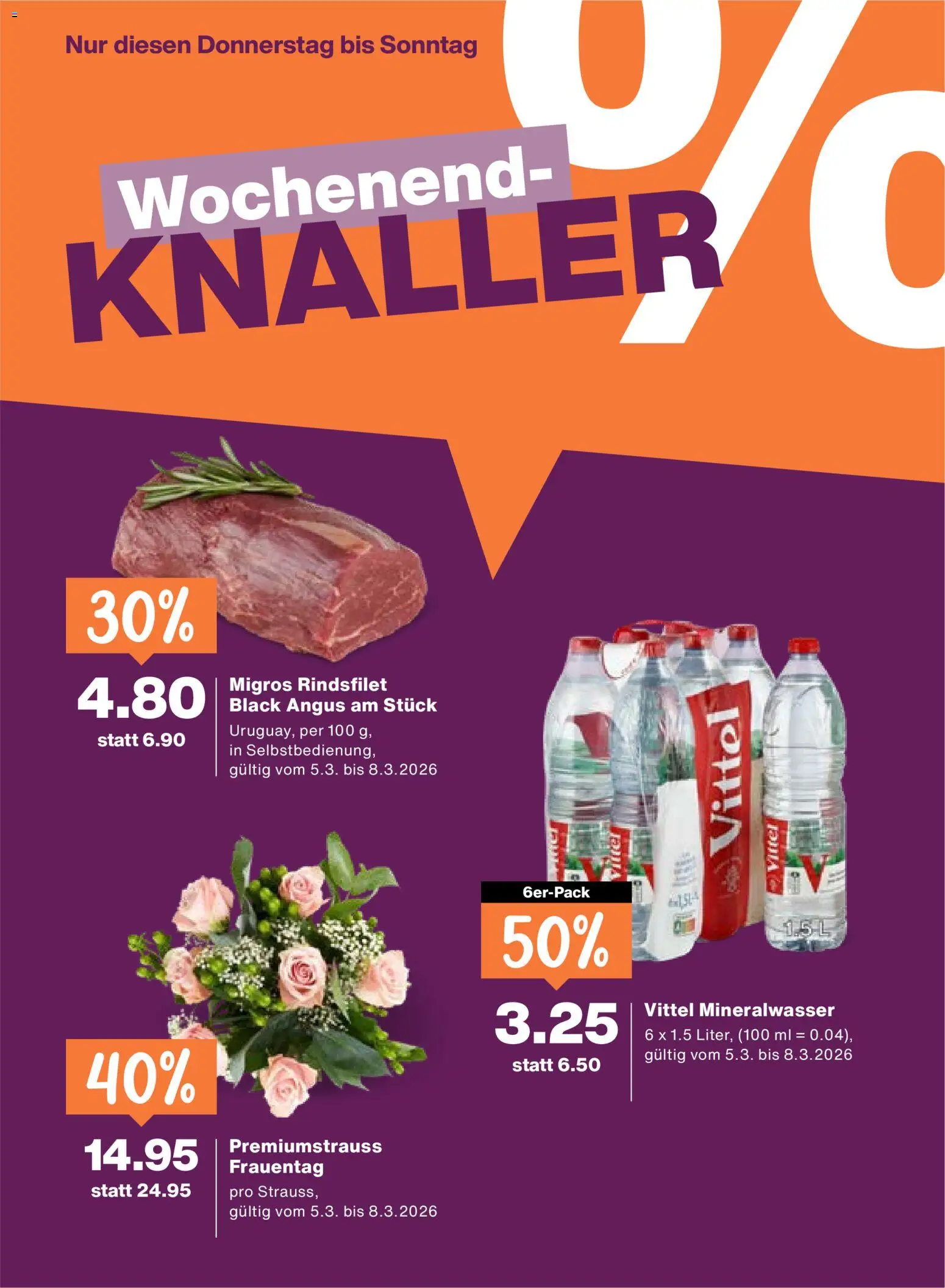 Migros aktionen – gültig ab 03.03.2026 | Seite: 24 | Produkte: Mineralwasser