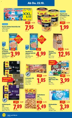 Lidl Aktionen ab 23.10.2025 gültig | Seite: 16 | Produkte: Actimel, Box, Quark, Saft