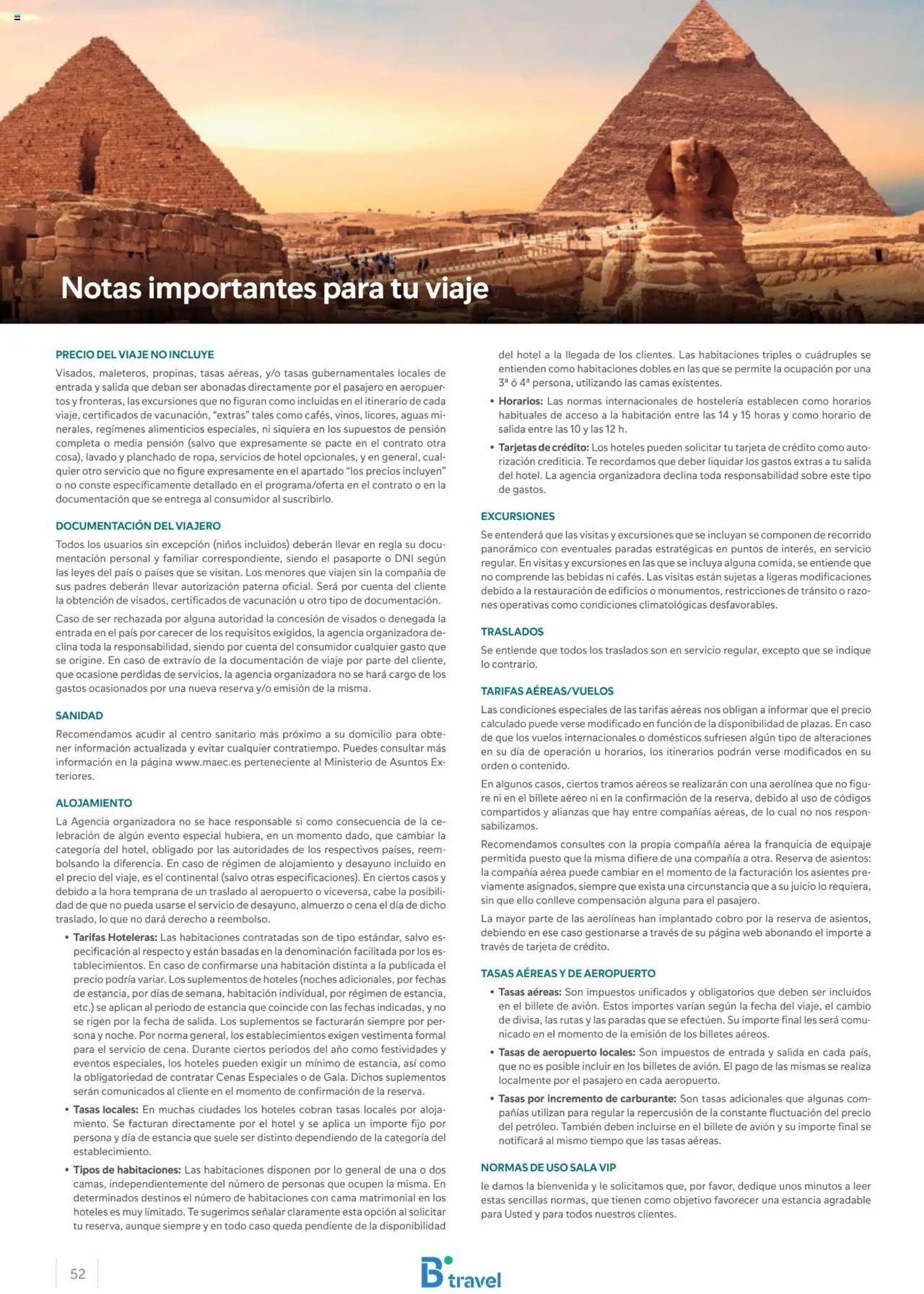 B the travel brand Egipto │ válido desde el 15.04.2024 | Página: 52 | Productos: General, Té, Cama