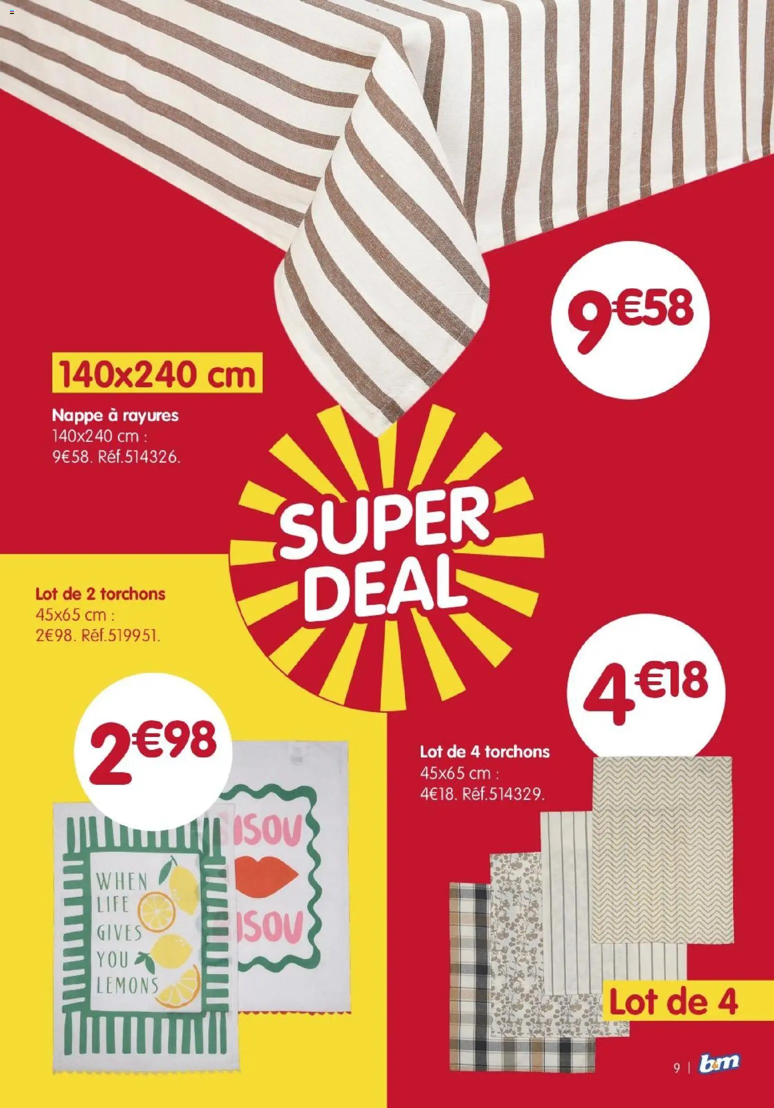 {H1} | Page: 9 | Produits: Nappe