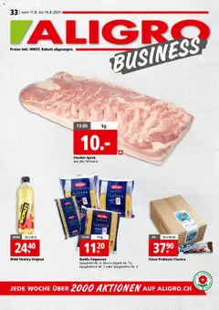 Vorschau von dem Prospekt - Aligro Aktionen Schlieren, Gossau SG, Frauenfeld, Rapperswil-Jona, Sargans, Bern, Brüttisellen, Pratteln, Emmen, Spreitenbach ab 11.08.2025