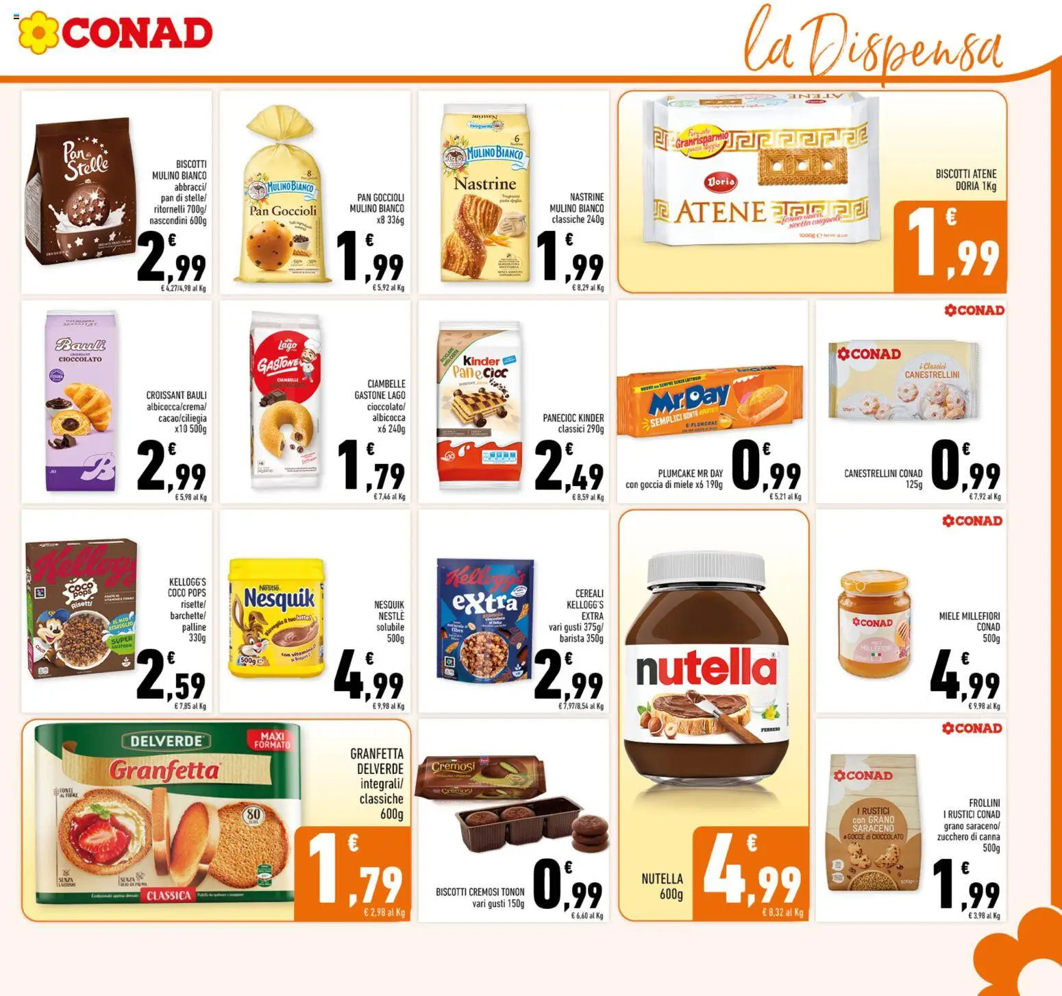 Volantino Conad del 02.01.2026 | Pagina: 13 | Prodotti: Pane, Cioccolato, Plumcake, Croissant