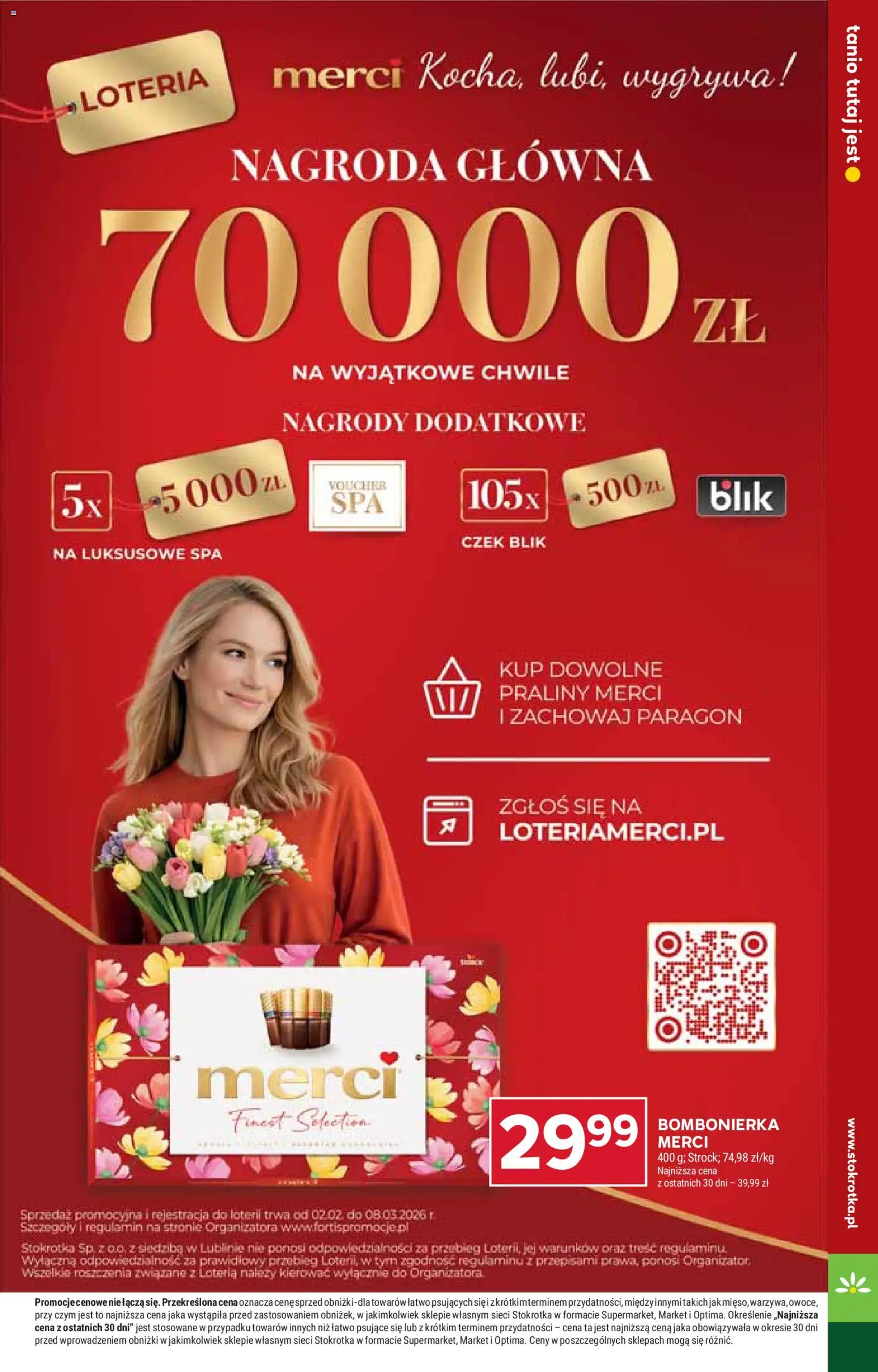 Stokrotka gazetka od 05.03.2026 | Strona: 27 | Produkty: Stokrotka, Praliny, Bombonierka, Merci