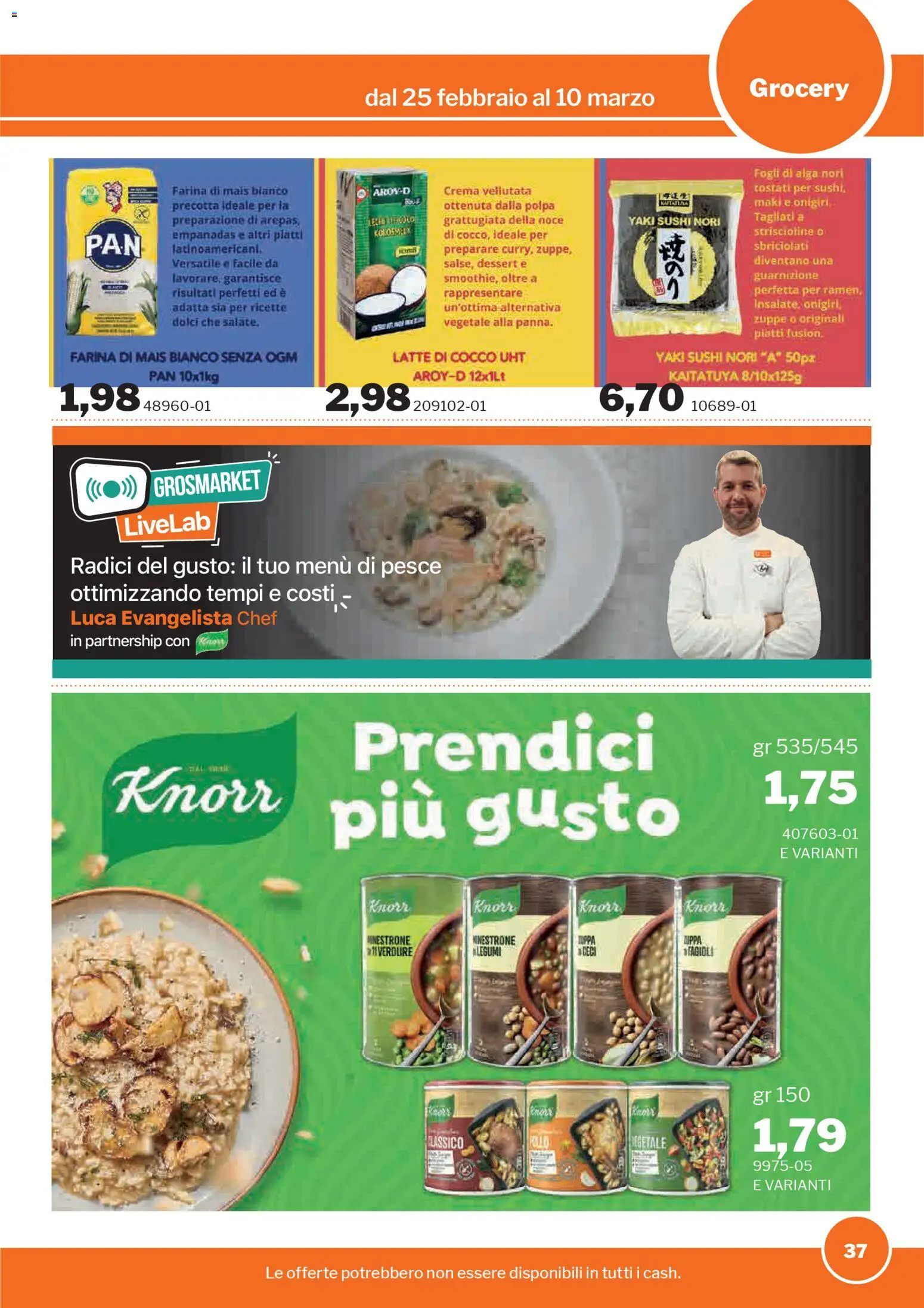 Volantino Sogegross del 25.02.2026 | Pagina: 36 | Prodotti: Legumi, Pesce, Fagioli, Cocco