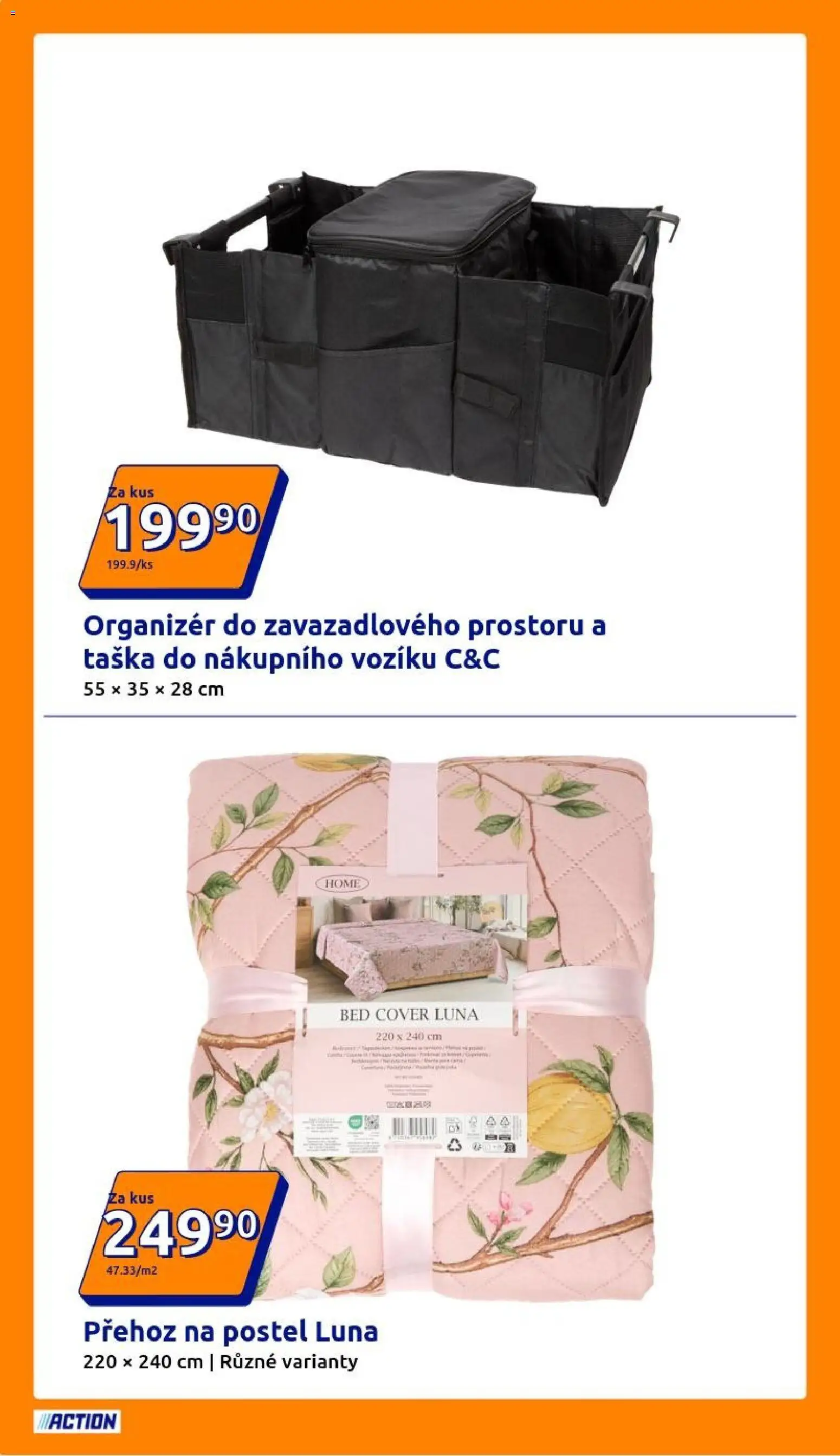 Action leták od 08.04.2026 | Strana: 26 | Produkty: Organizér, Přehoz, Taška, Přehoz na postel