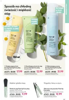 Pogląd oferty "Oriflame Katalog 4 2026" - ważna od 04.03.2026 | Strona: 137 | Produkty: Krem, Krem do stóp, Spray do stóp