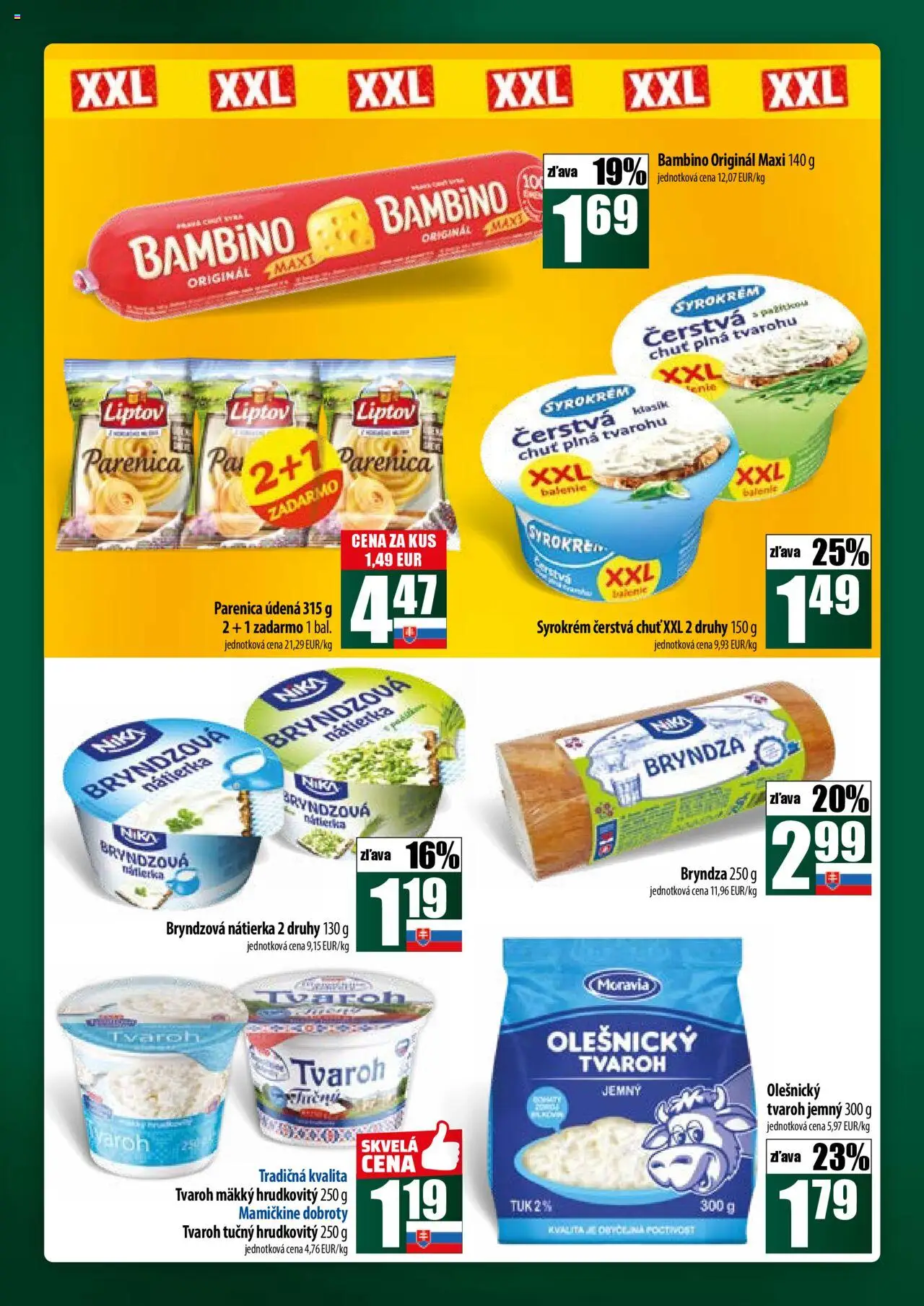 COOP Jednota široká ponuka │ platný od 17.07.2025 | Strana: 24 | Produkty: Bryndza, Tvaroh