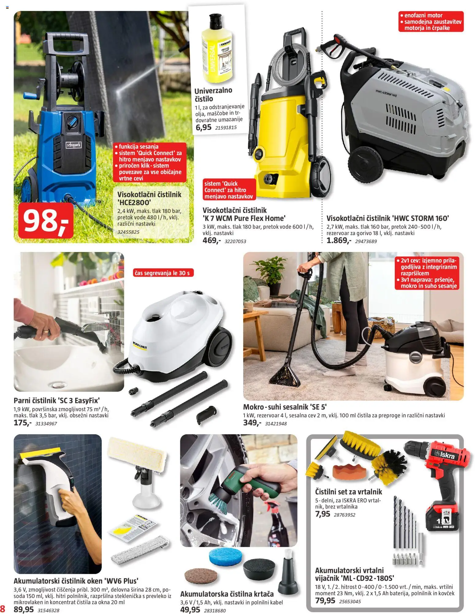 Novi Bauhaus katalog ponudbe – veljaven od 29.01.2026 | Stran: 8 | Izdelki: Kabel, Čistila, Vrtalnik, Kovcek