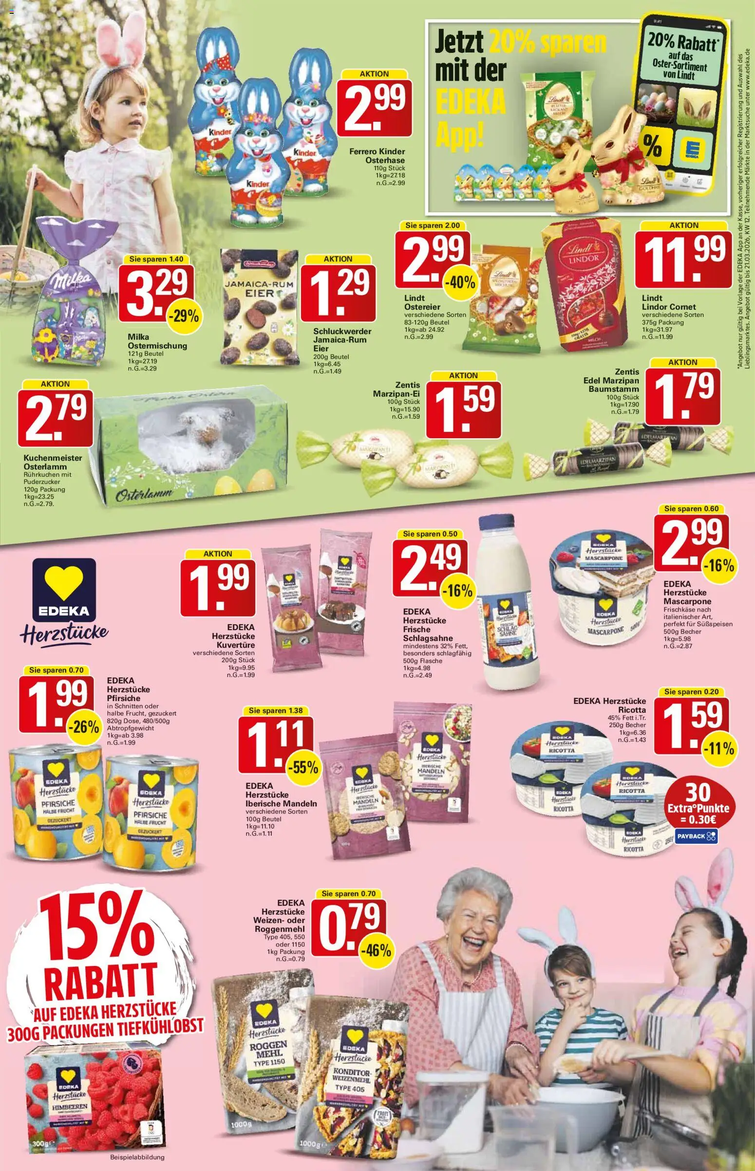 WEZ Prospekt 	 – gültig ab 16.03.2026 | Seite: 13 | Produkte: Himbeeren, Mascarpone, Weizenmehl, Sahne