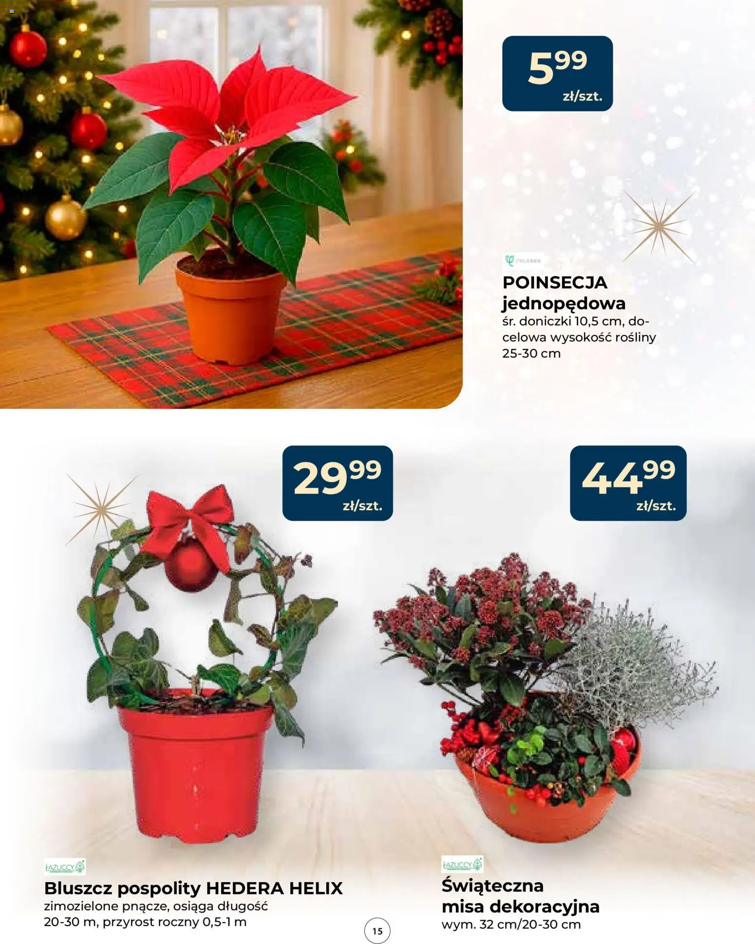 Mrówka Gazetka od 04.12.2025 | Strona: 15 | Produkty: Helix, Rosliny, Doniczki