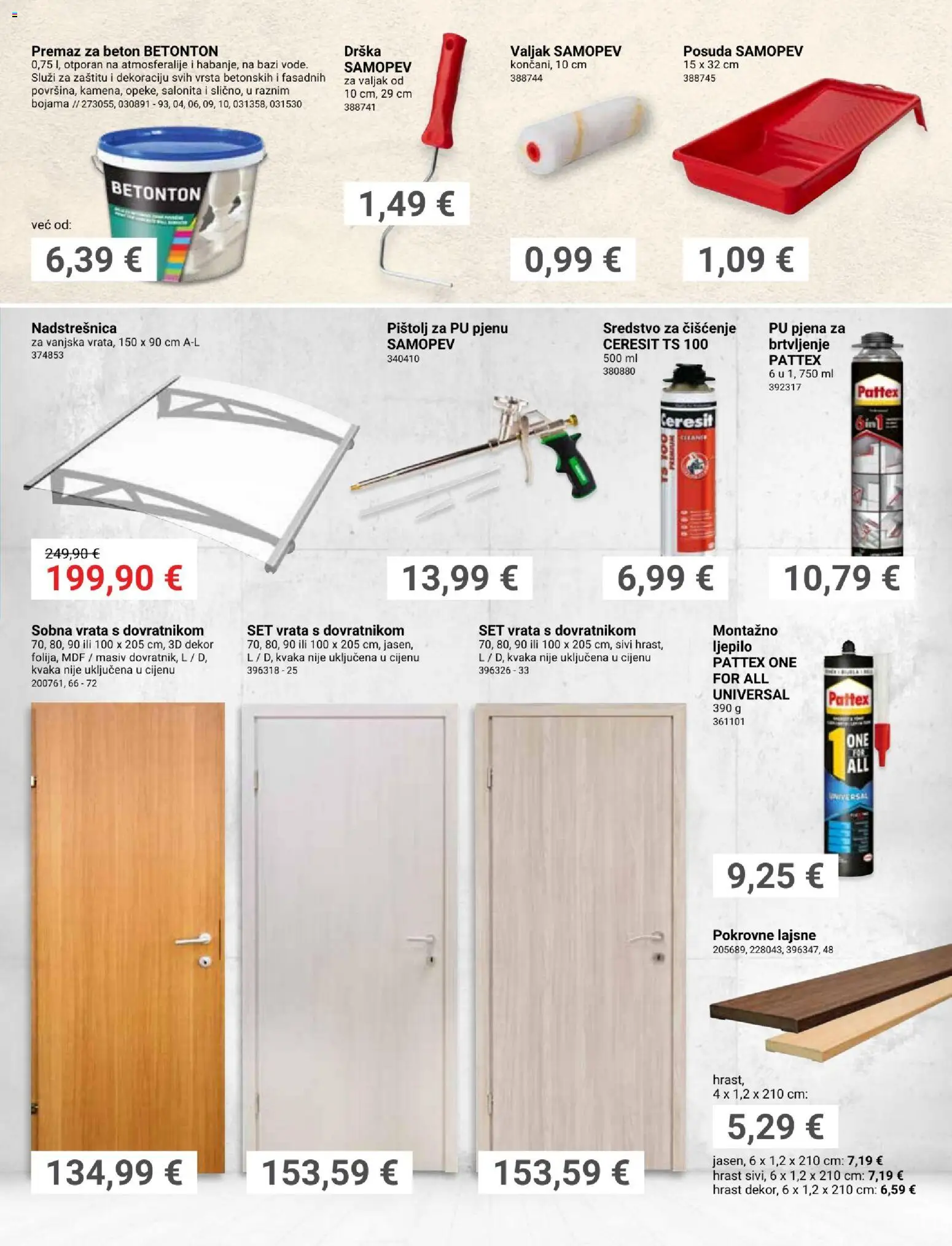 Pevex katalog | vrijedi od 05.03.2026 | Stranica: 23 | Proizvodi: Vrata, Kvaka, Ljepilo